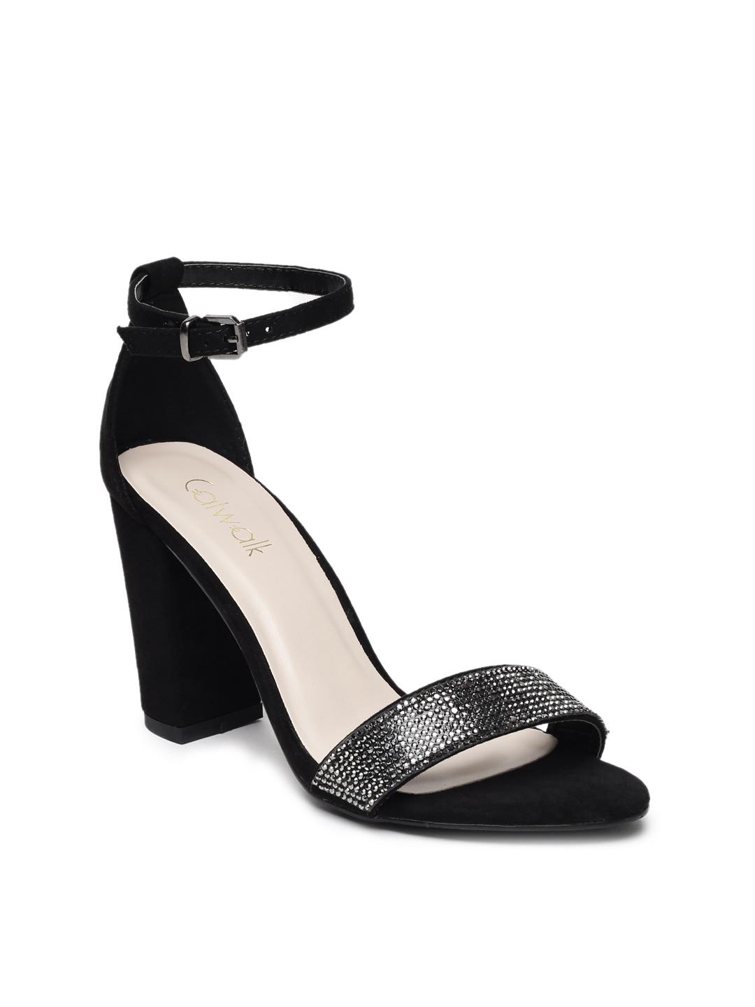 Buy Catwalk Women Black Solid Heels Heels for Women 7585662 Myntra