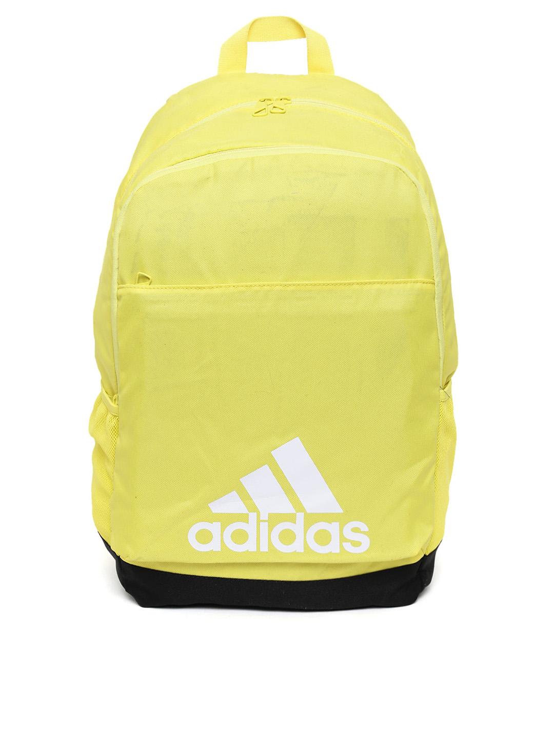 adidas backpacks yellow Buy ADIDAS Unisex Yellow CLASSICLOGO2CBP Brand Logo Backpack - Backpacks  for Unisex 7587067