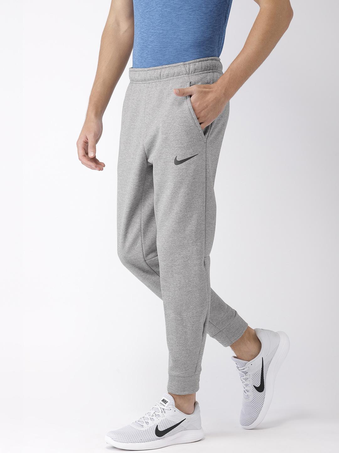 Buy Nike Men Grey Therma-FIT Trackpants Track Pants for Men