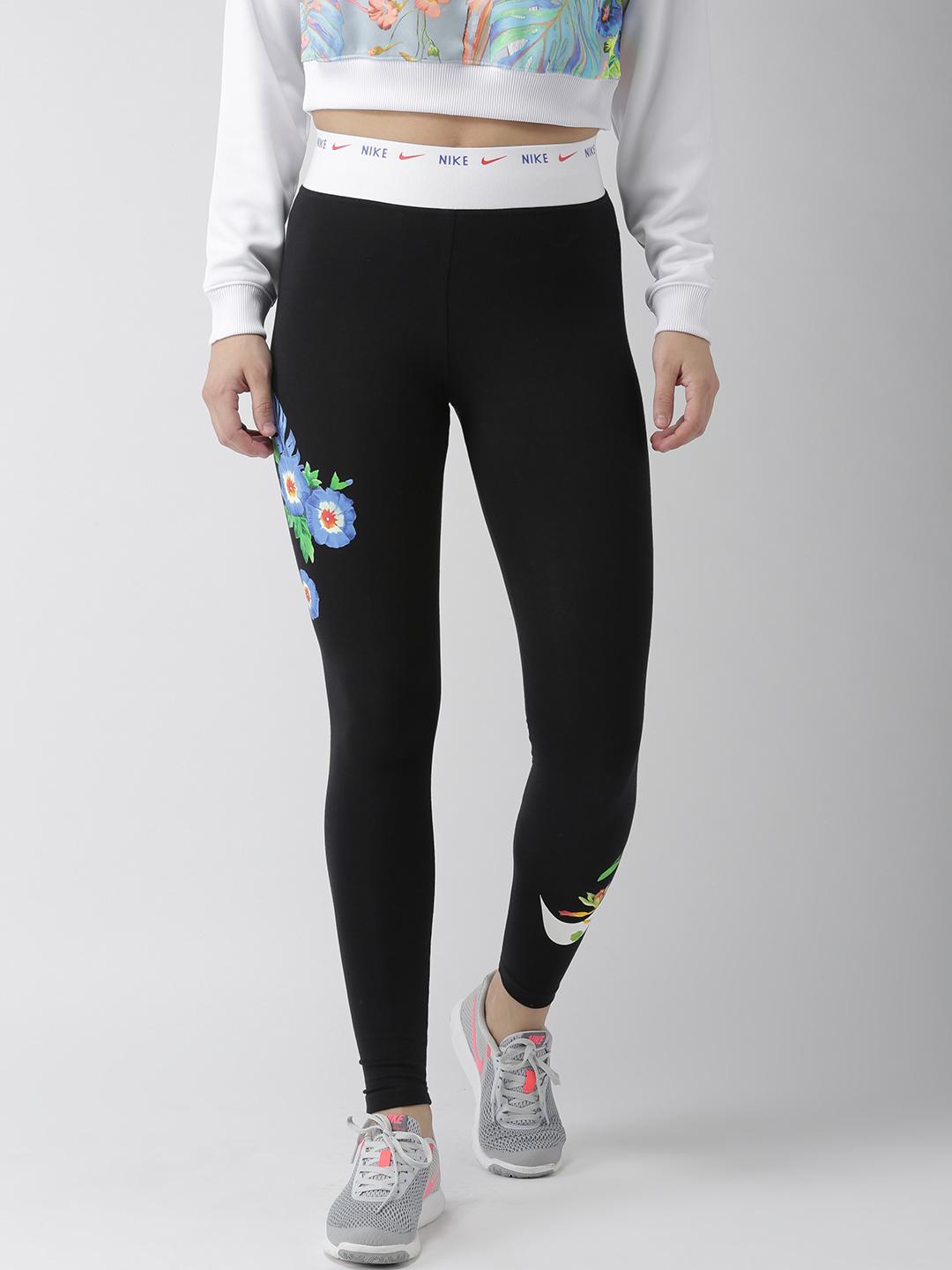 nike floral print tights