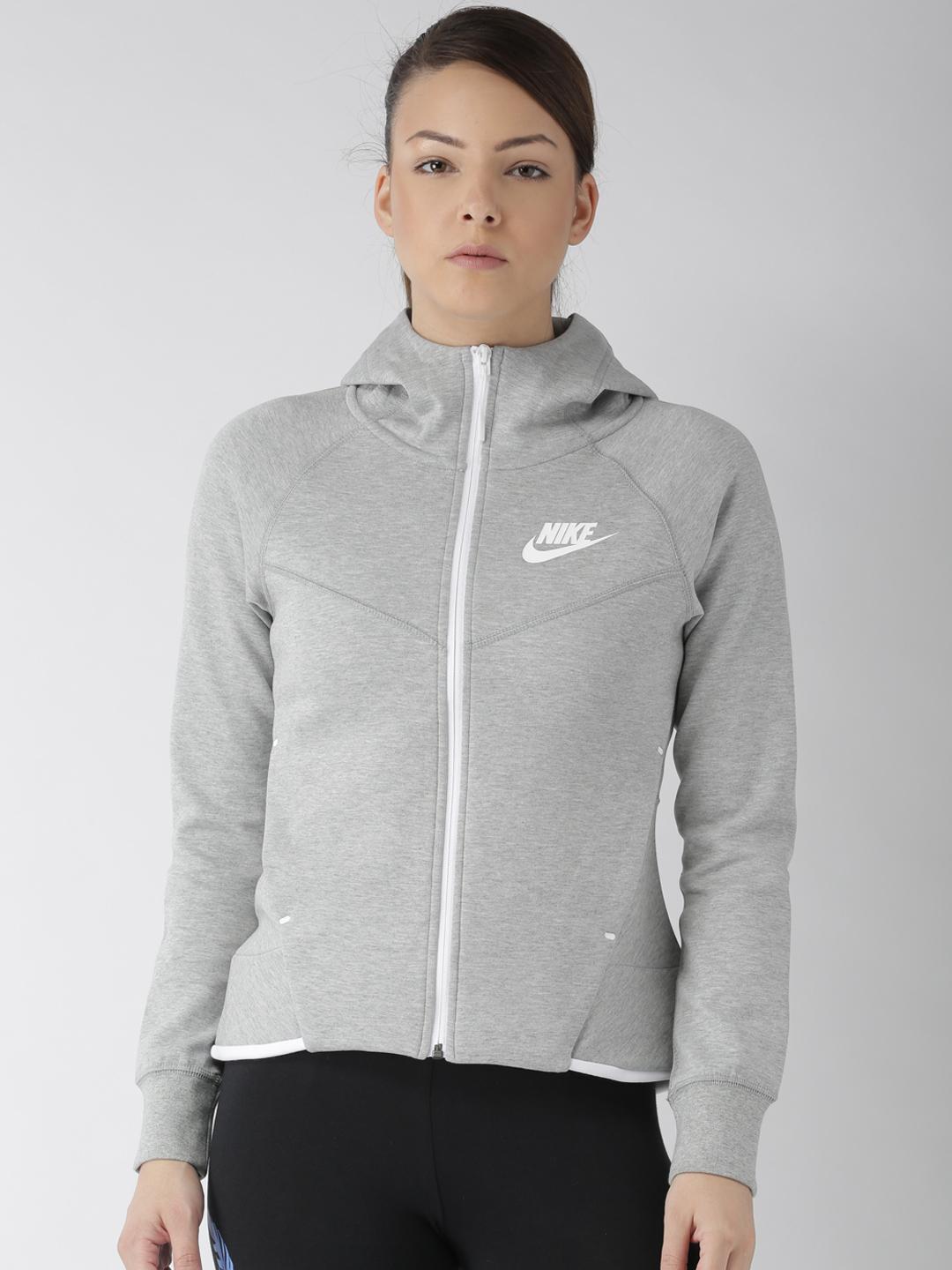 nike w nsw tch flc wr hoodie fz
