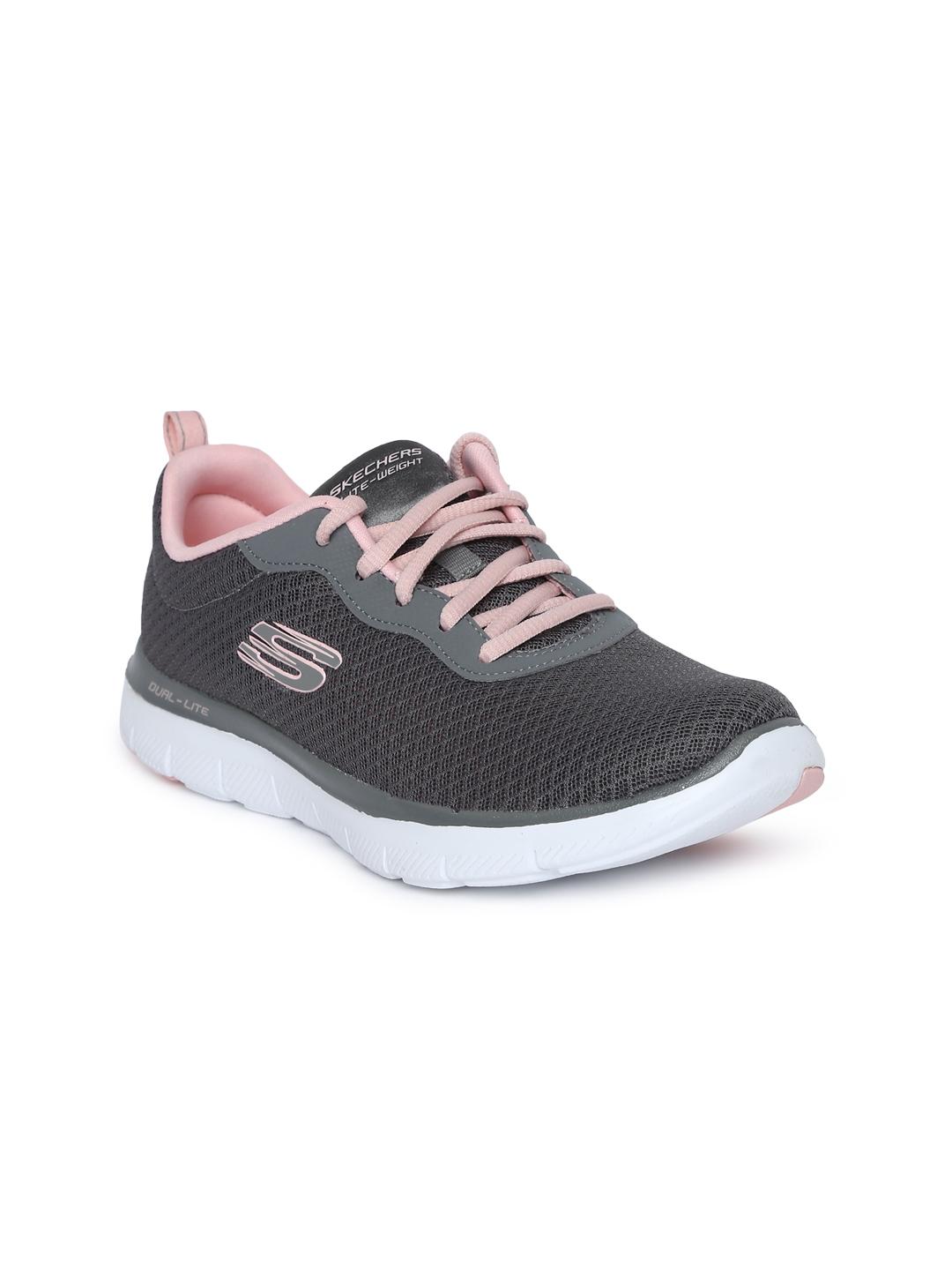 Buy Skechers Women Charcoal Grey Flex Appeal Newsmaker