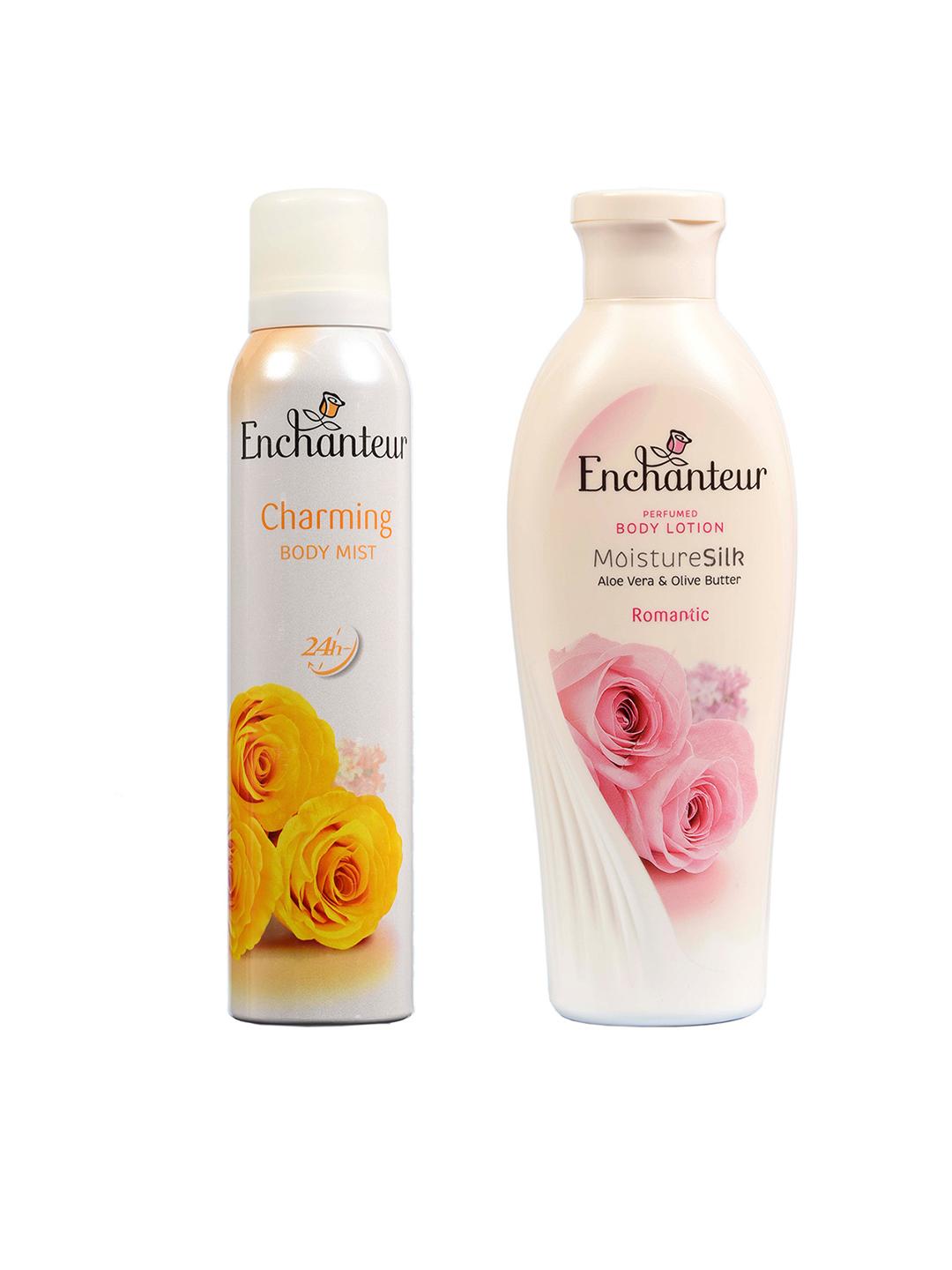 Buy Enchanteur Set of Body Mist Body Lotion Body Cream and