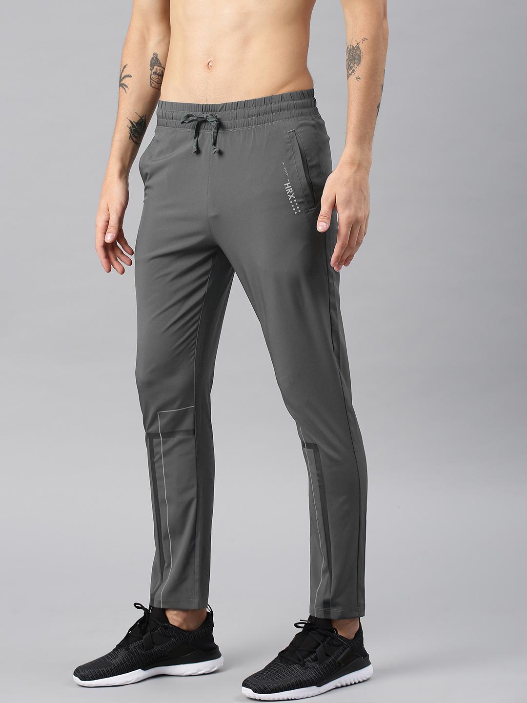 Buy HRX by Hrithik Roshan Active Men Charcoal Grey Solid Rapid-Dry