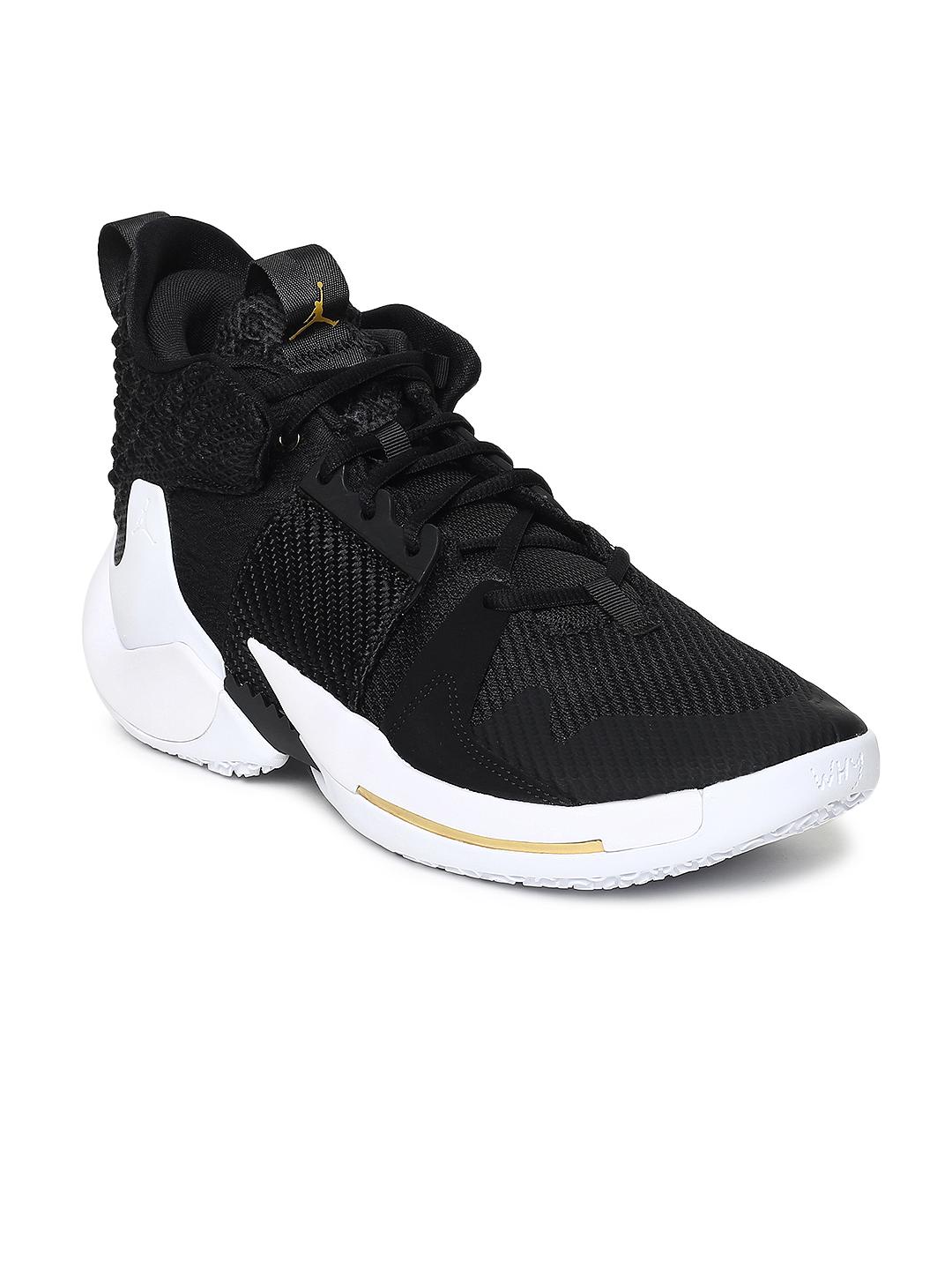 Buy Nike Men Black Mesh Mid-Top JORDAN WHY NOT PF