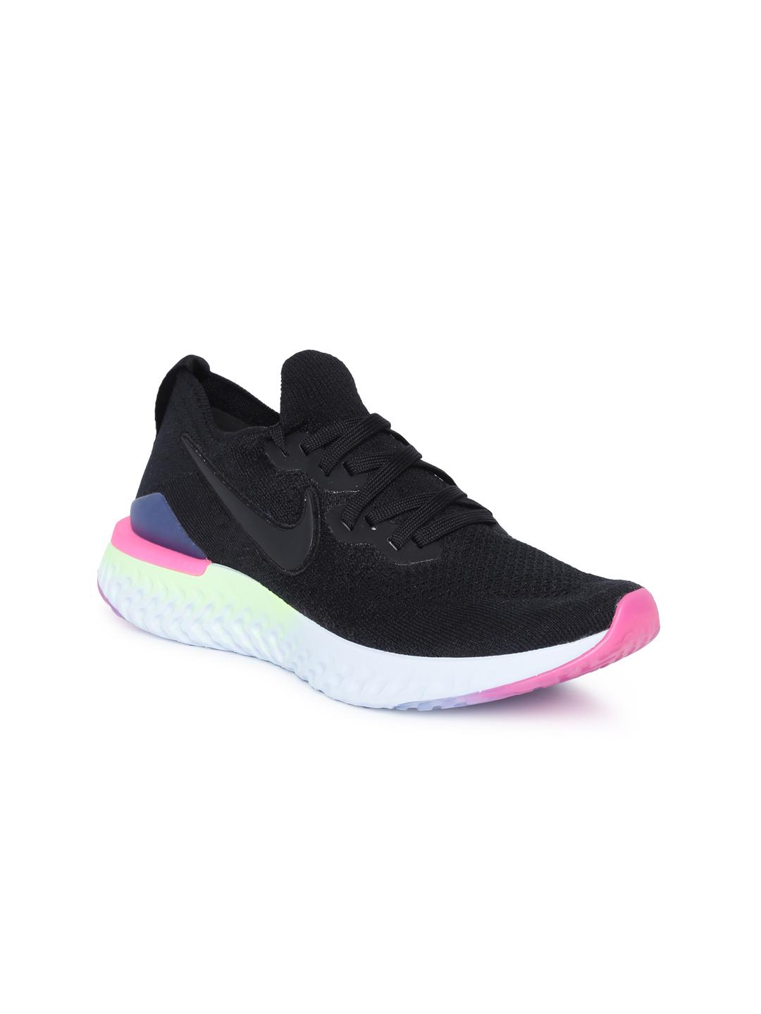 HOT Nike Epic React Flyknit Nike Flyknit Womens Black Grey Nike