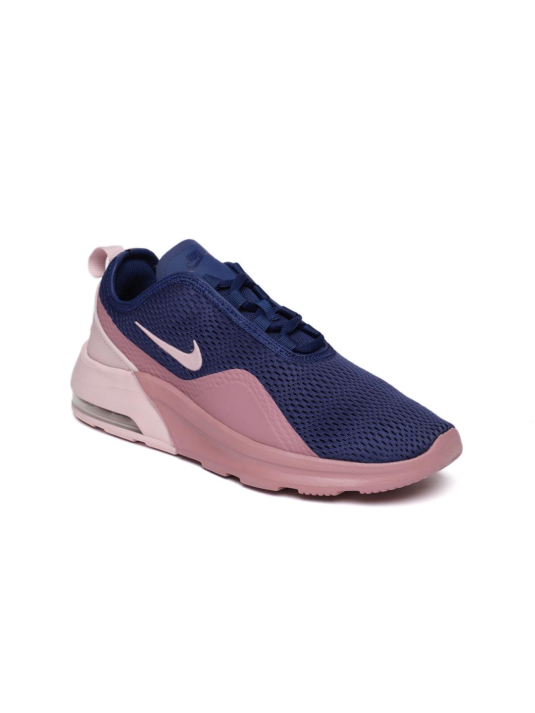 Buy Nike Women AIR MAX MOTION Blue Pink Colourblocked Sneakers