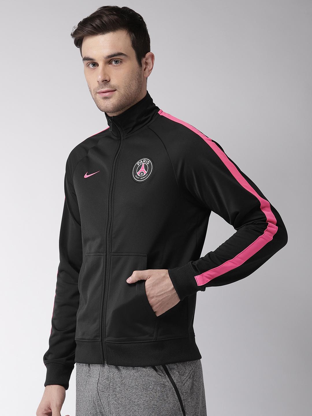 Buy Nike Men Black Solid Paris Saint-Germain Sporty Jacket