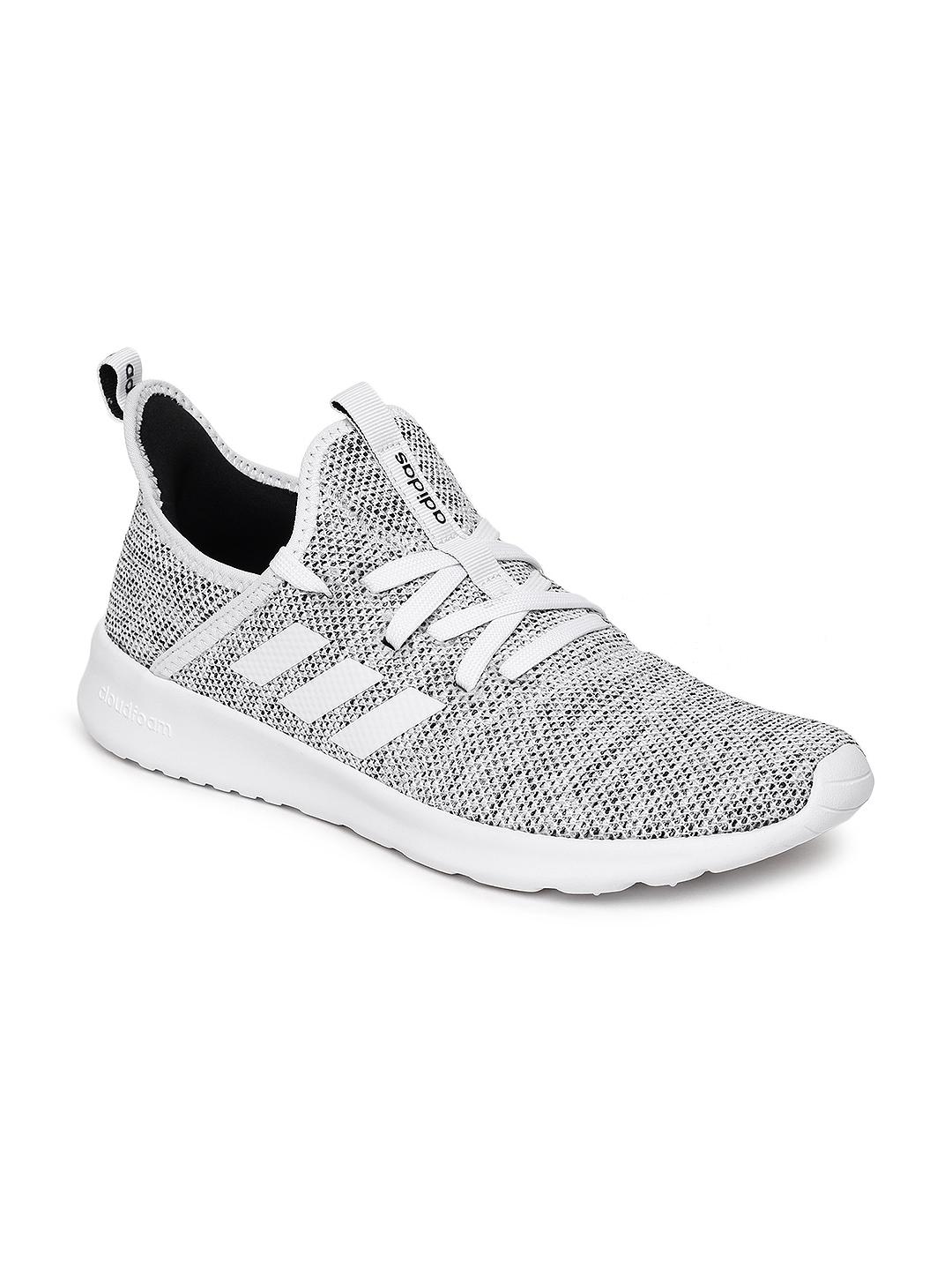 Buy ADIDAS Women White Black Cloudfoam Pure Running Shoes