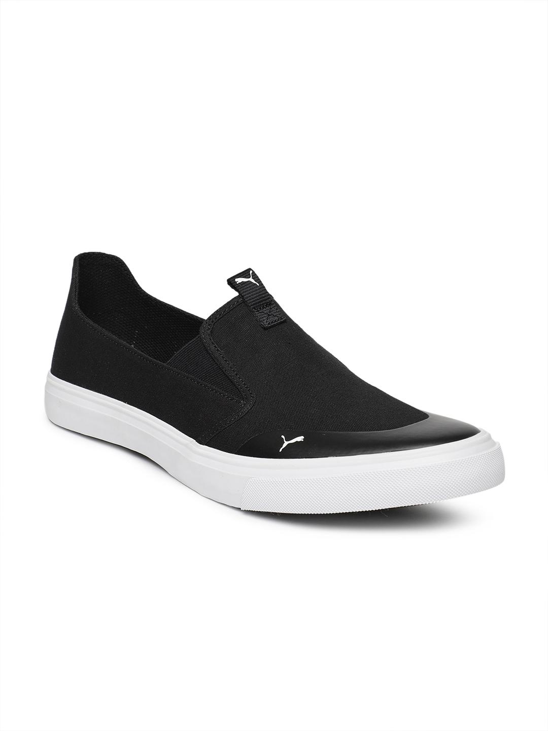 Canvas Shoes Lazy Boy Shoes Buy Puma Men Black Lazy Knit Slip-On
