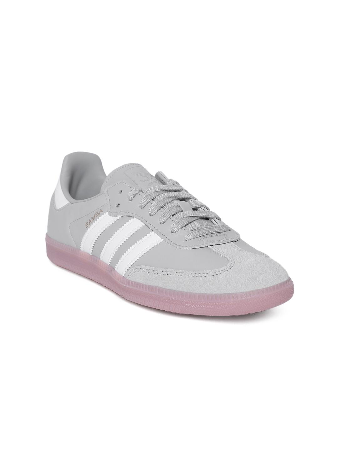 Buy ADIDAS Originals Women Grey Samba OG Leather Sneakers Casual