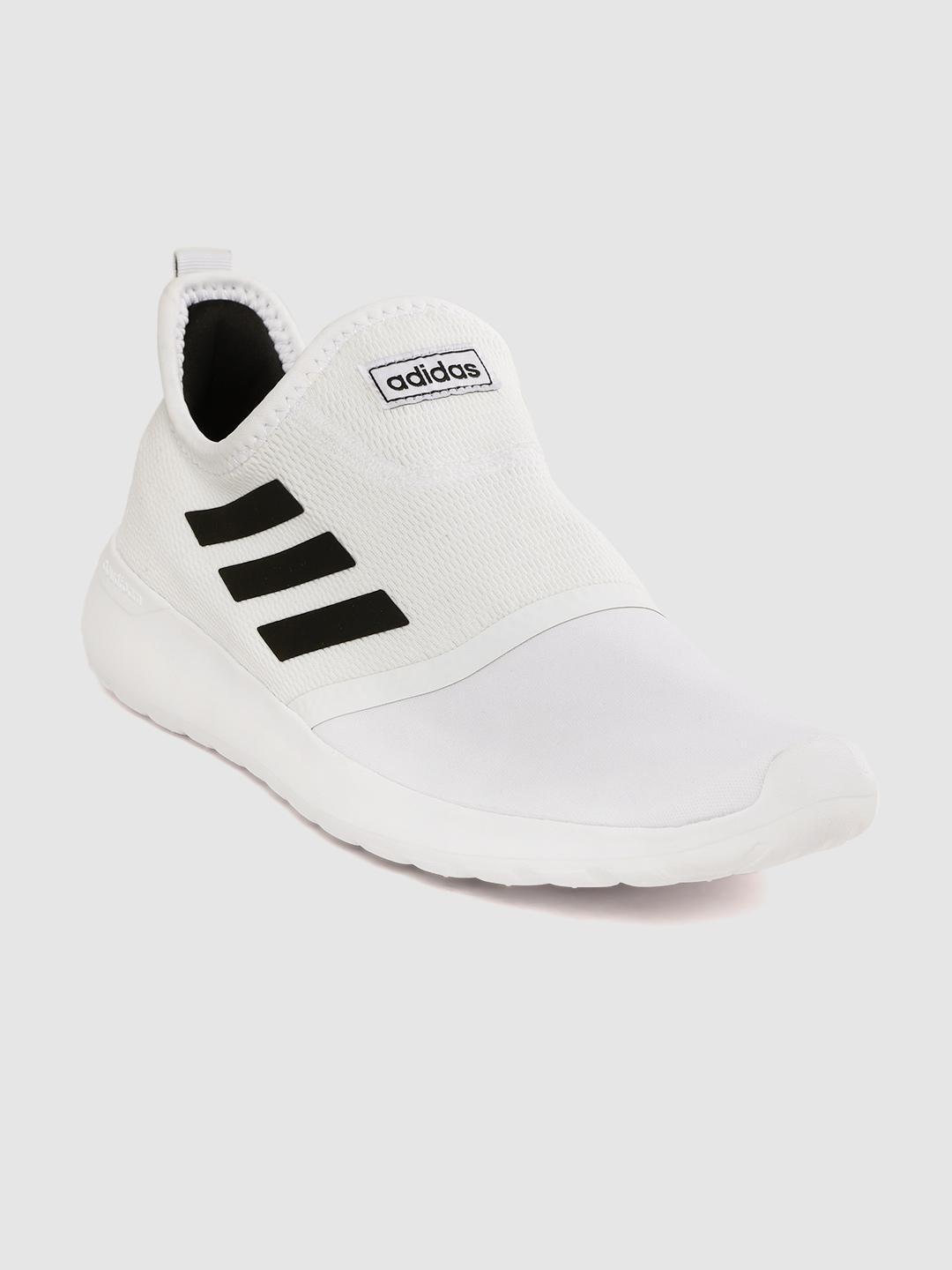 Buy ADIDAS Men Off-White Lite Racer Slip-on Sneakers Casual