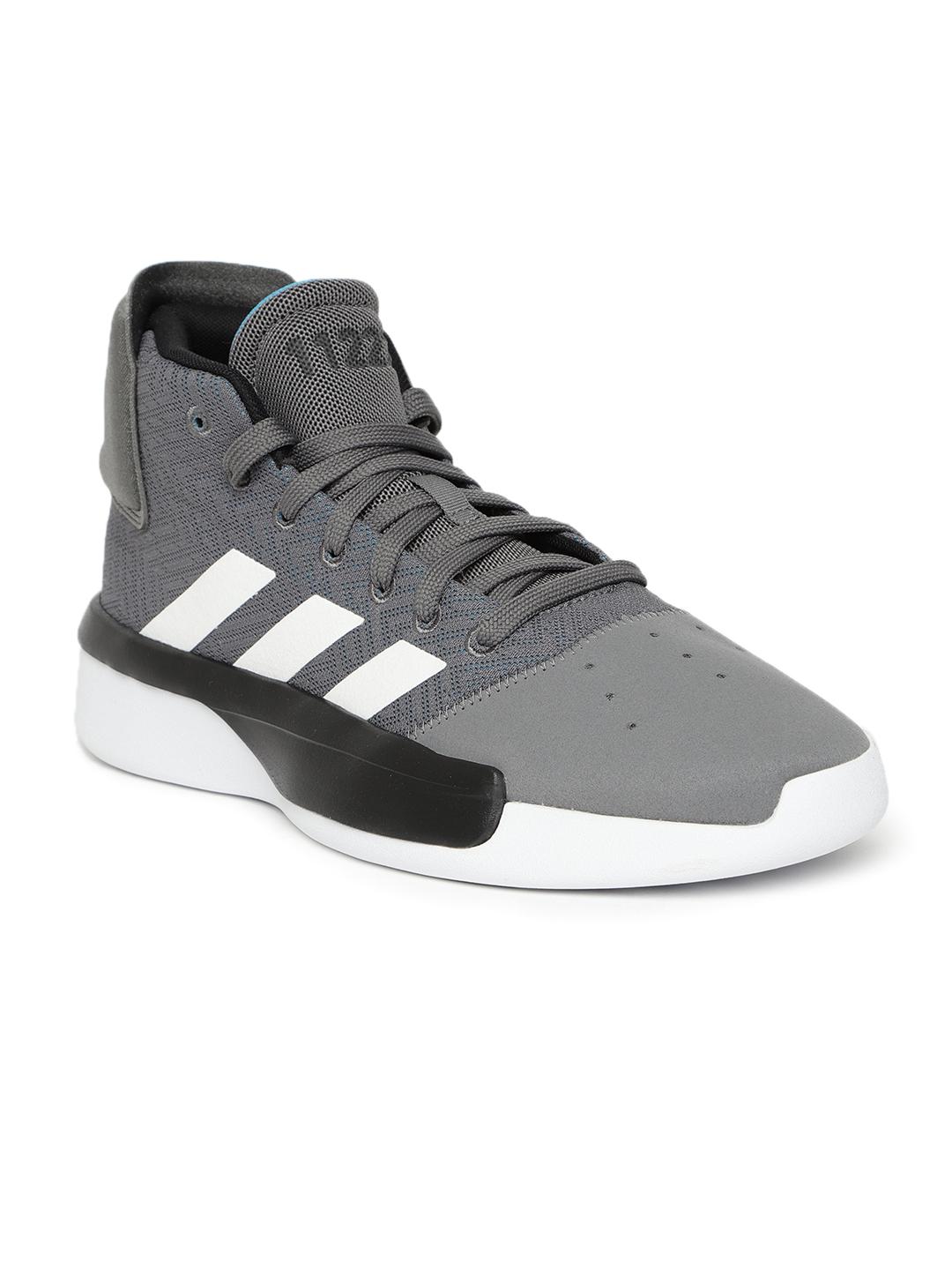Buy ADIDAS Men Grey Pro Adversary 2019 Mid-Top Basketball Shoes