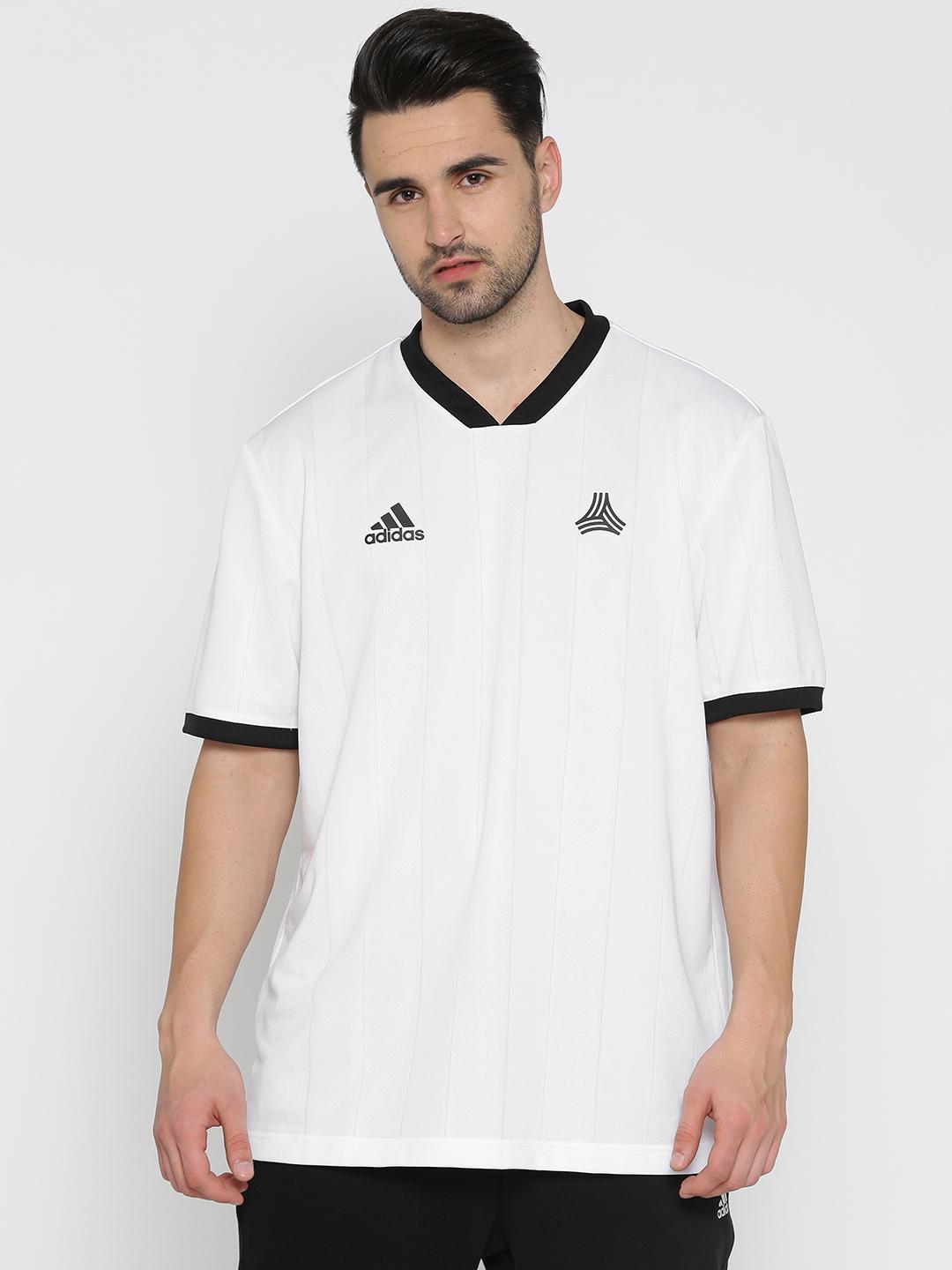 Buy ADIDAS Men White Tan ADV Football Jersey Tshirts for Men