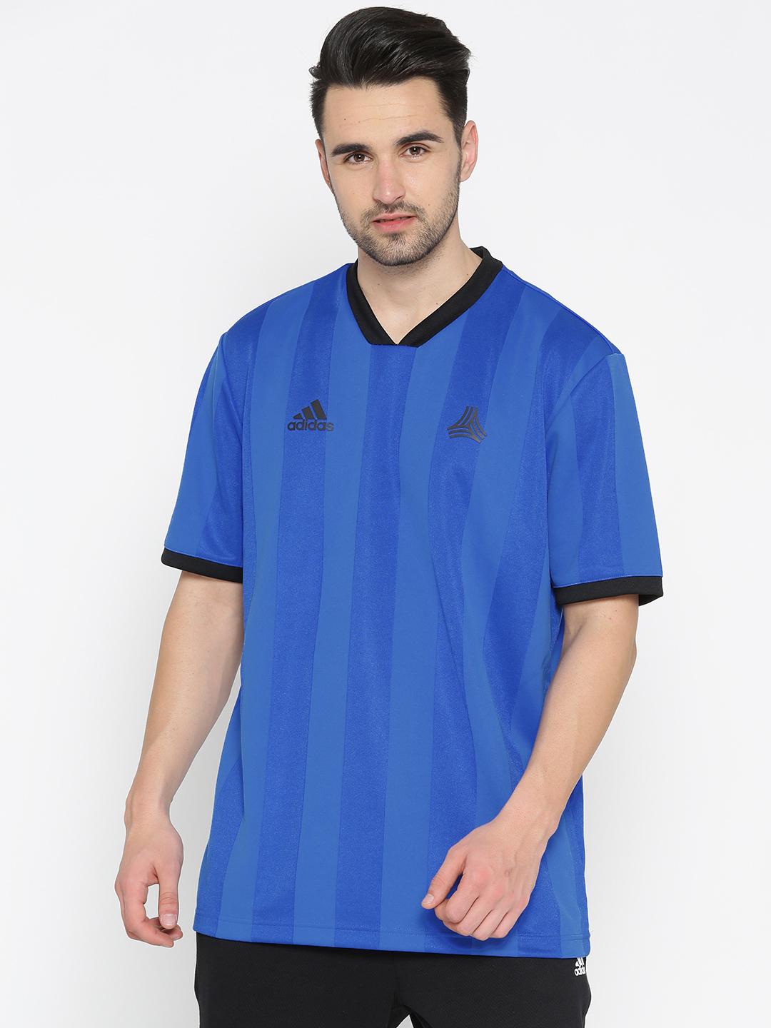 Buy ADIDAS Men Blue Tan ADV Football Jersey Tshirts for Men