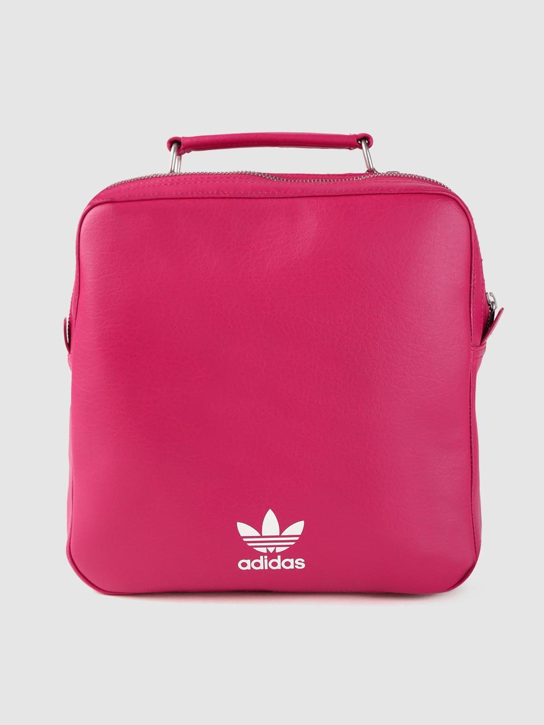 Adidas Originals Women\'s Pink O Shape Backpack Adidas Kids Girls Pink Logo Backpack | Junior Couture USA main image 3