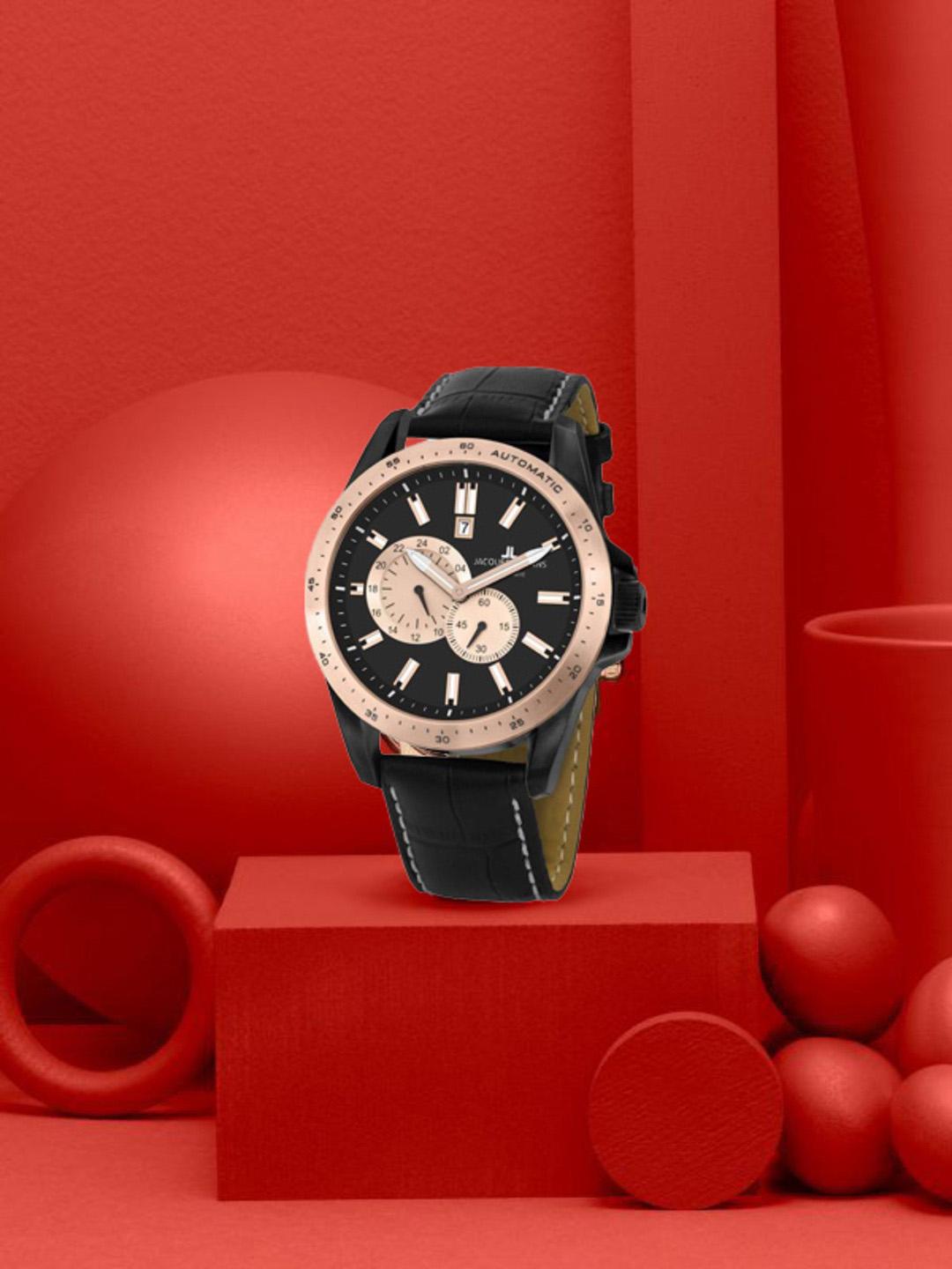 Jacques Lemans Men Black Analogue Watch 1-1775F