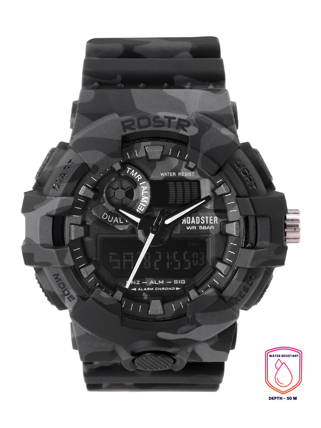 Buy The Roadster Lifestyle Co Men Charcoal Grey Multi Function