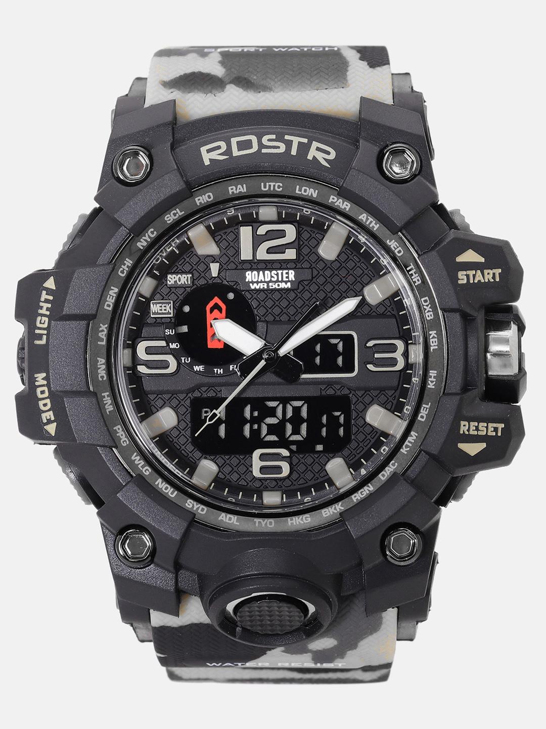 Roadster Men Black Analogue and Digital Watch MFB-PN-SM-1545 - Image 1