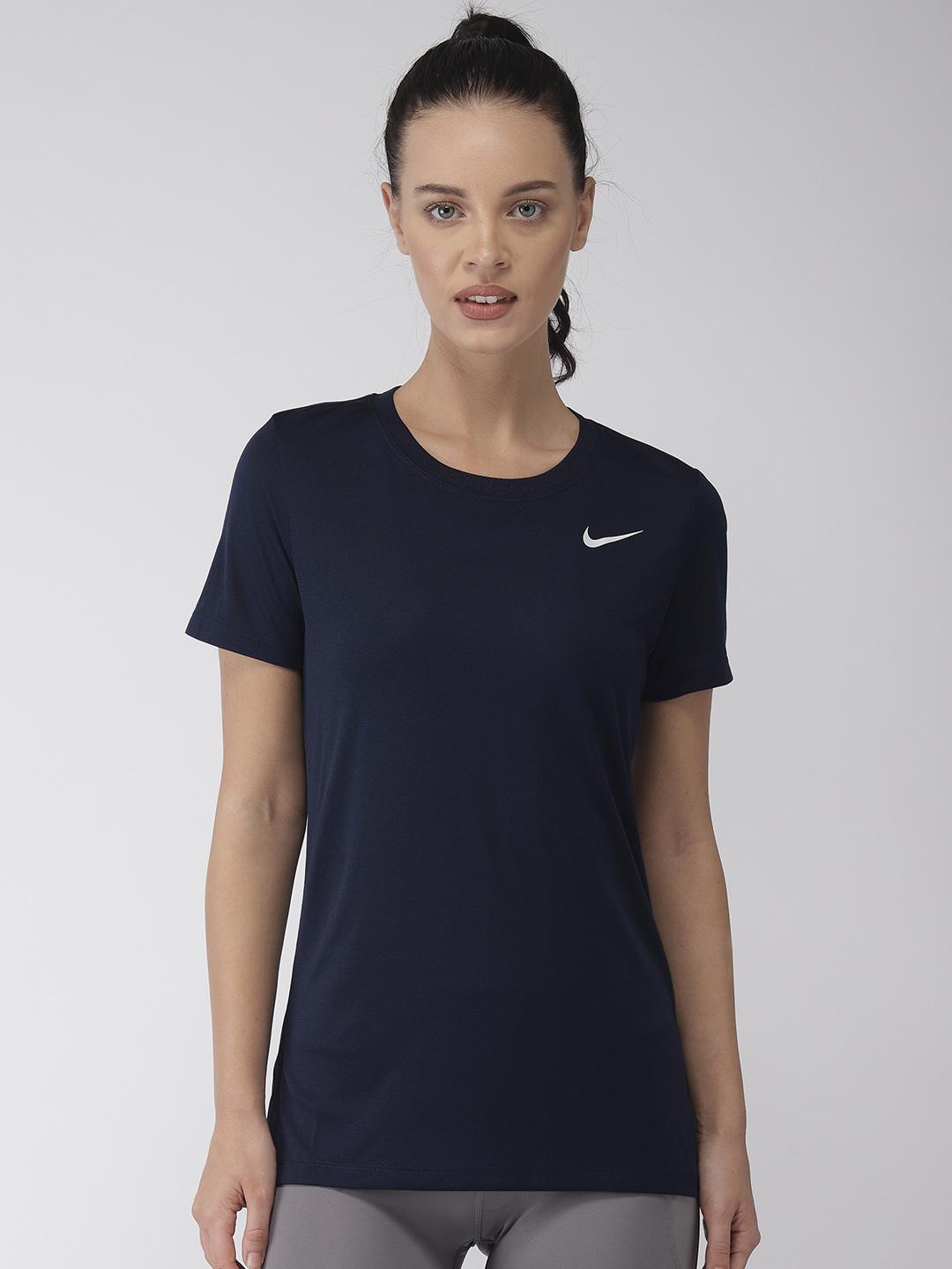 womens navy blue dri fit shirt