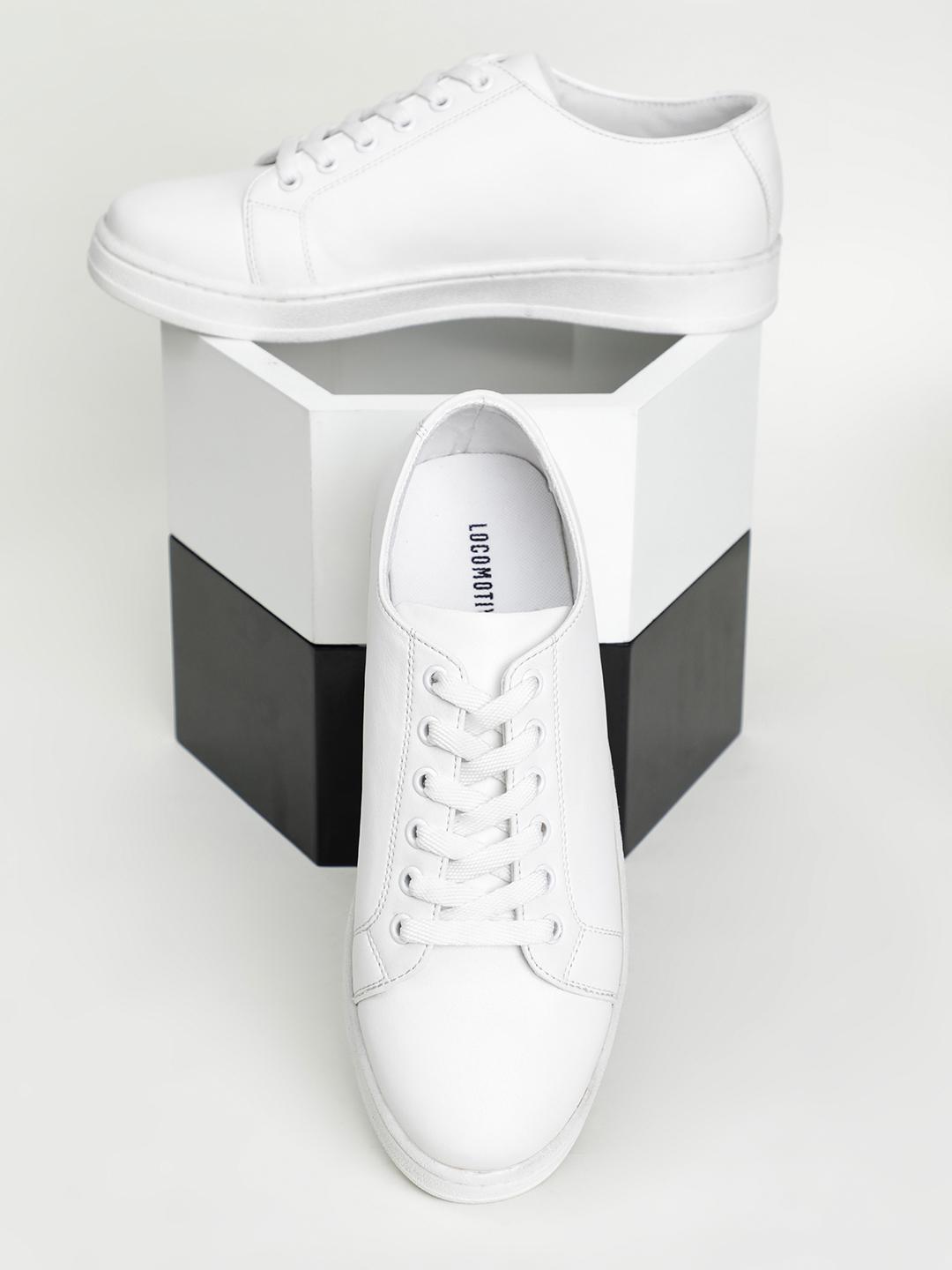 Buy LOCOMOTIVE Men White Sneakers Casual Shoes for Men 9785491