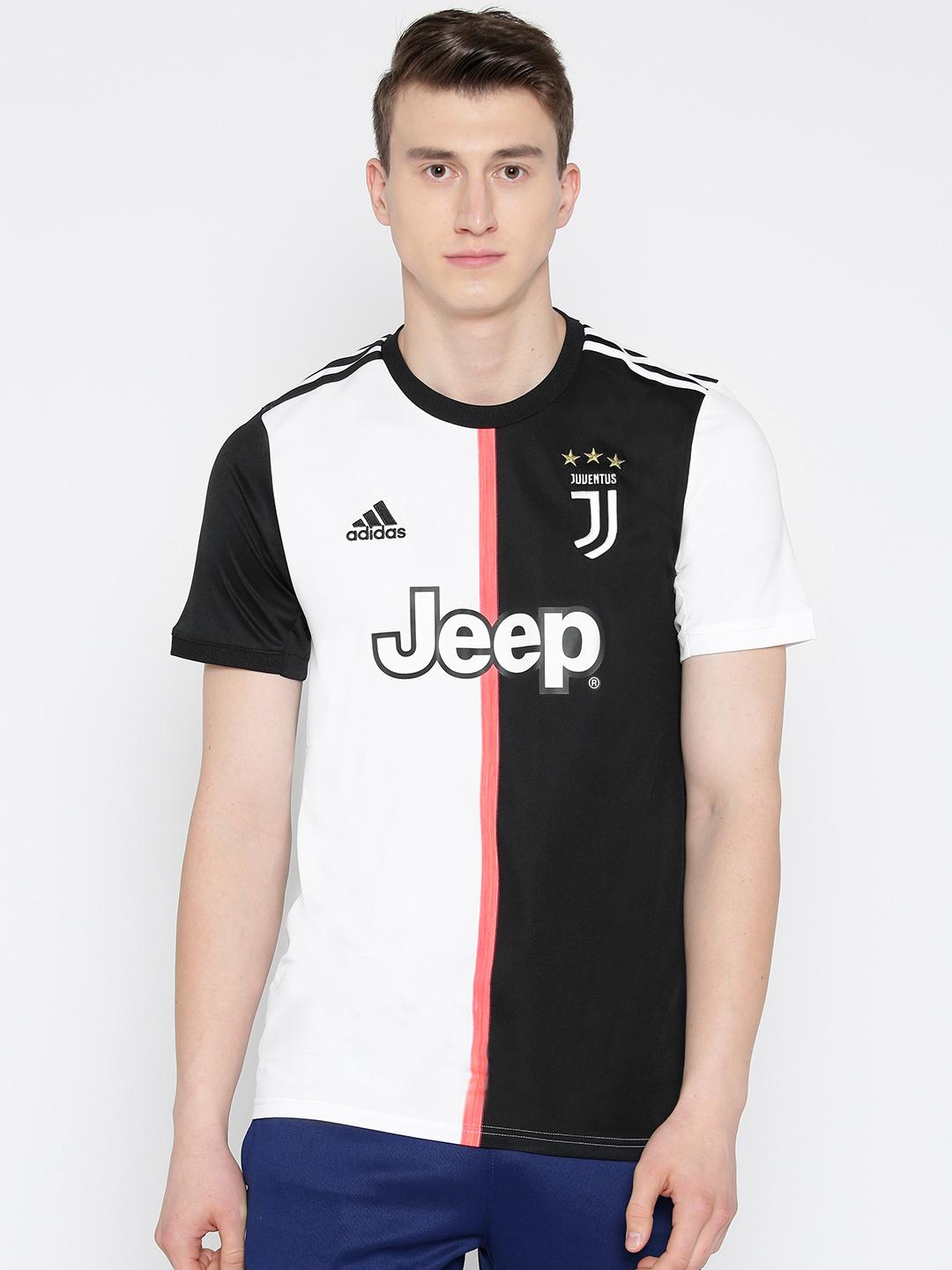 Buy ADIDAS Men Black & White Printed Juventus Home Football Jersey