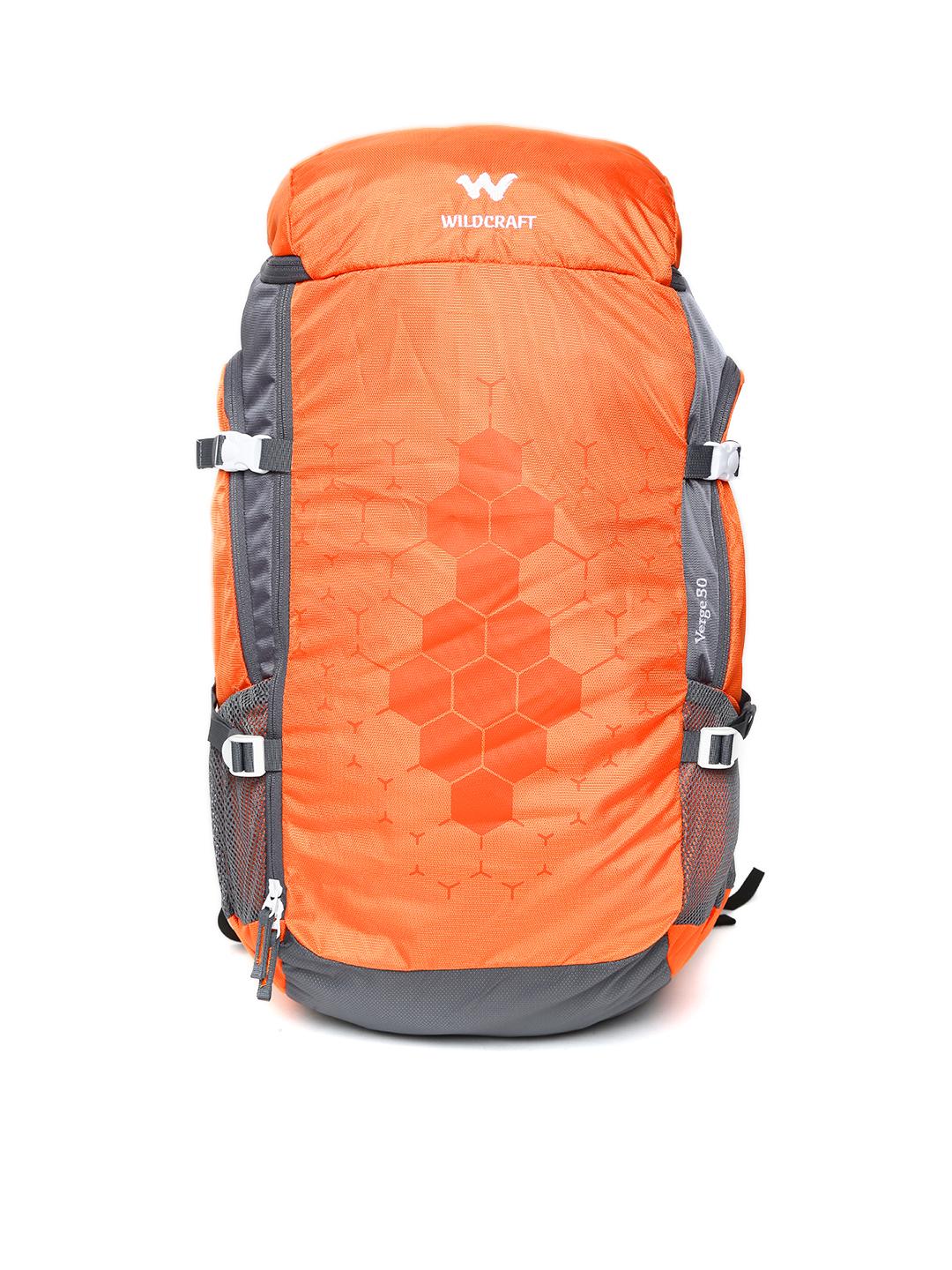 Buy Wildcraft Unisex Orange Verge 50 Printed Rucksack Rucksacks