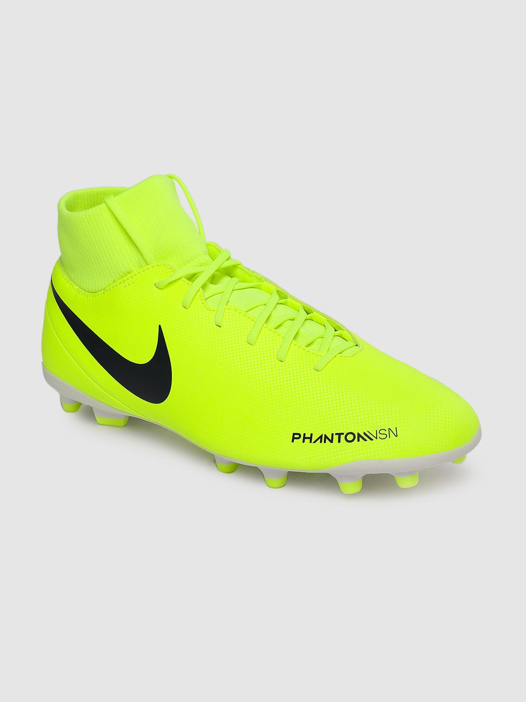 green nike football shoes