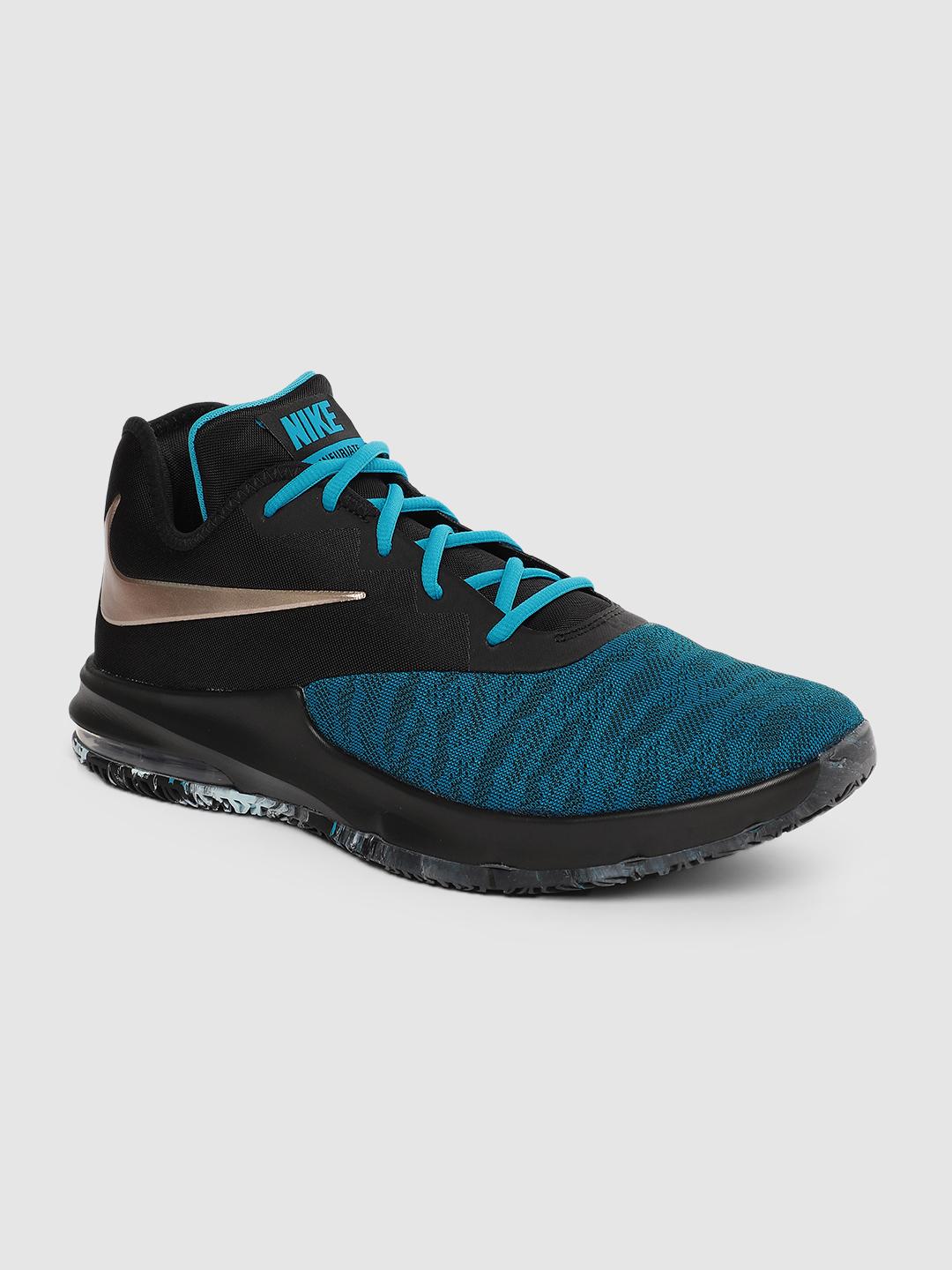 Buy Nike Men Black & Blue AIR MAX INFURIATE III LOW Basketball
