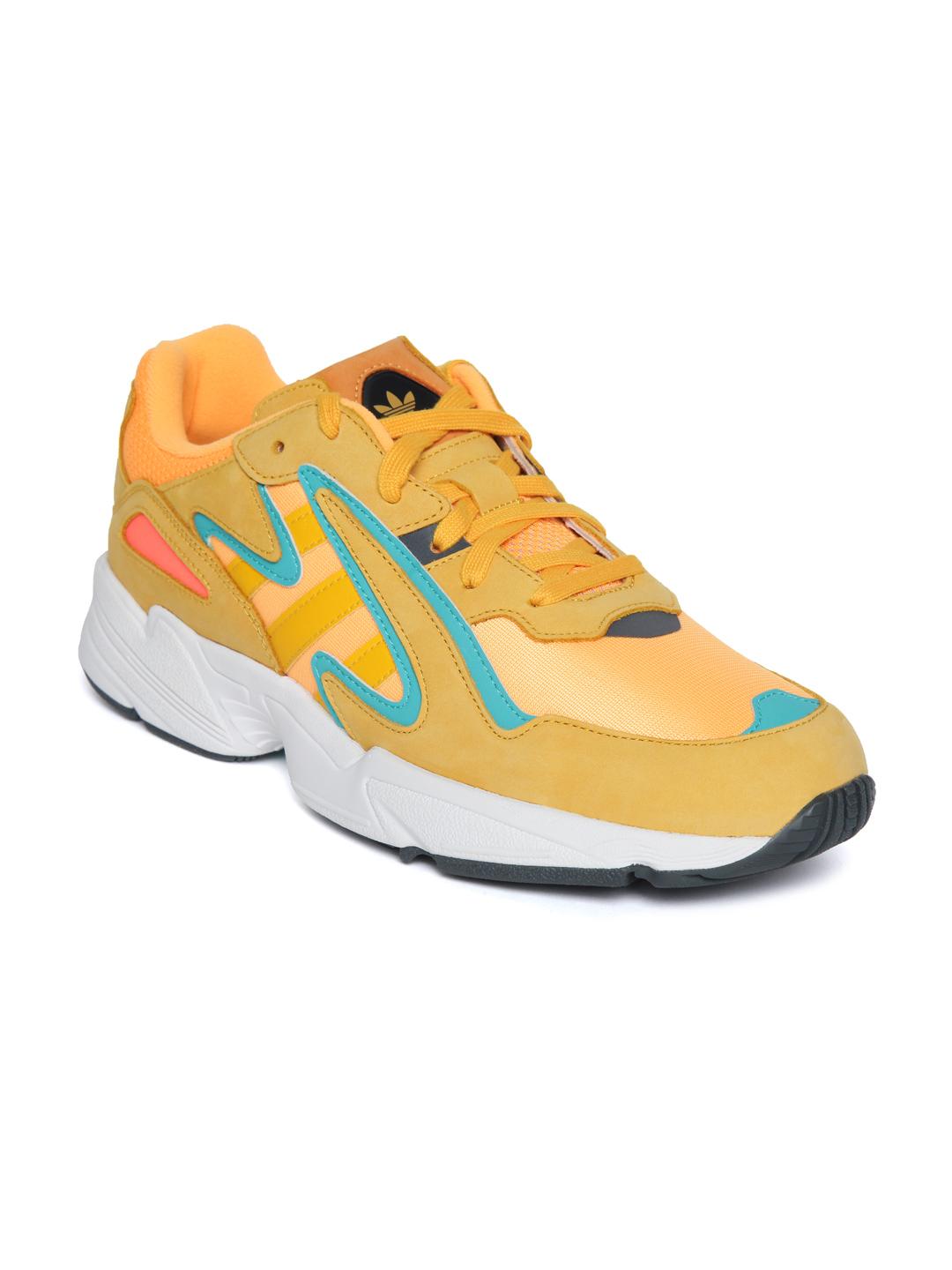 Buy ADIDAS Originals Men Mustard Yellow Orange Colourblocked