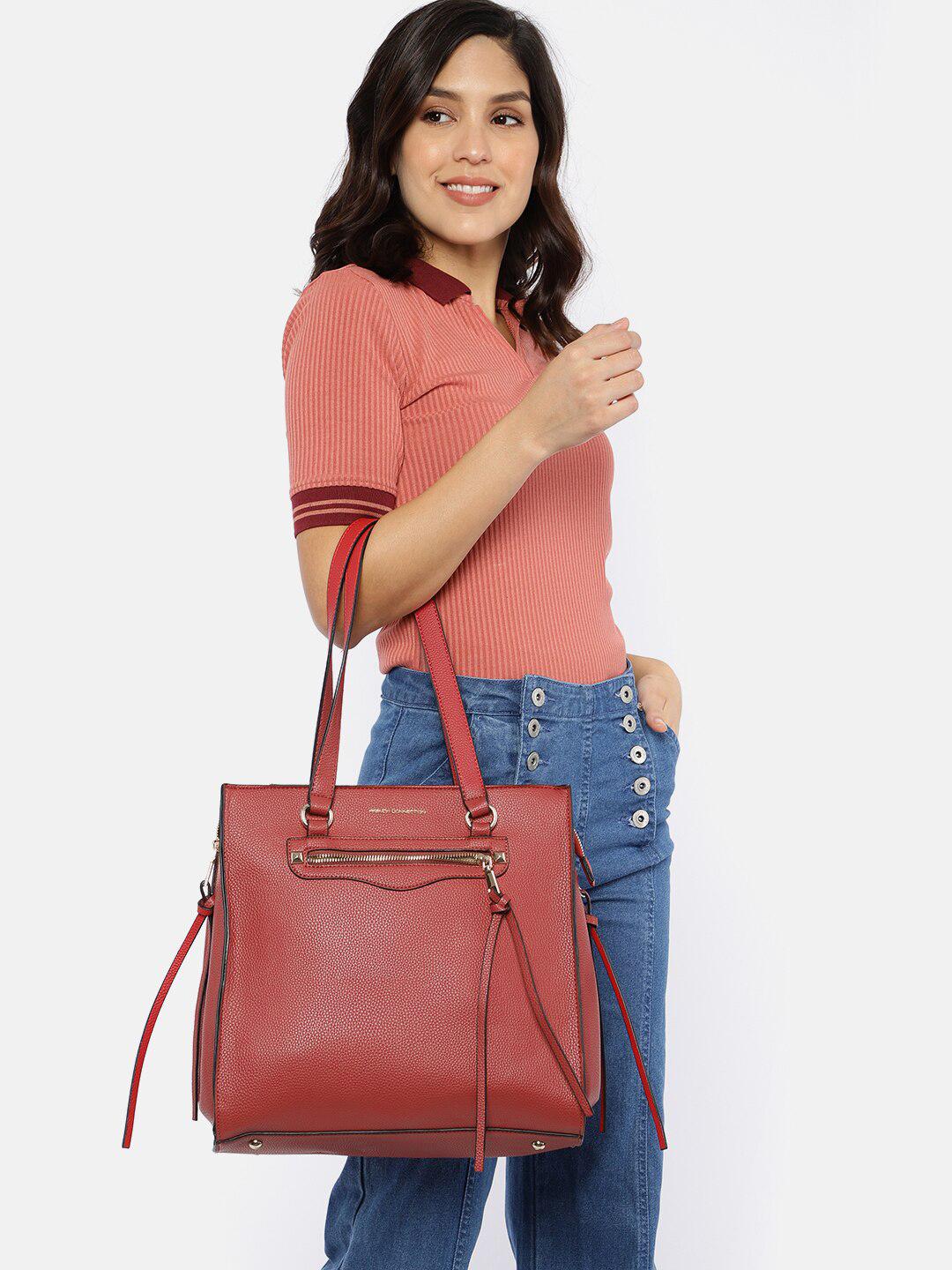 Buy French Connection Red Textured Shoulder Bag Handbags for