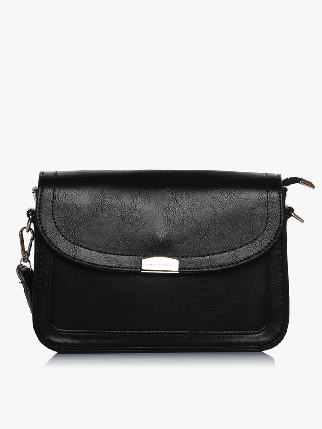 Capri Black Leather Oversized Structured Backpacks MINIMAL STUDS 