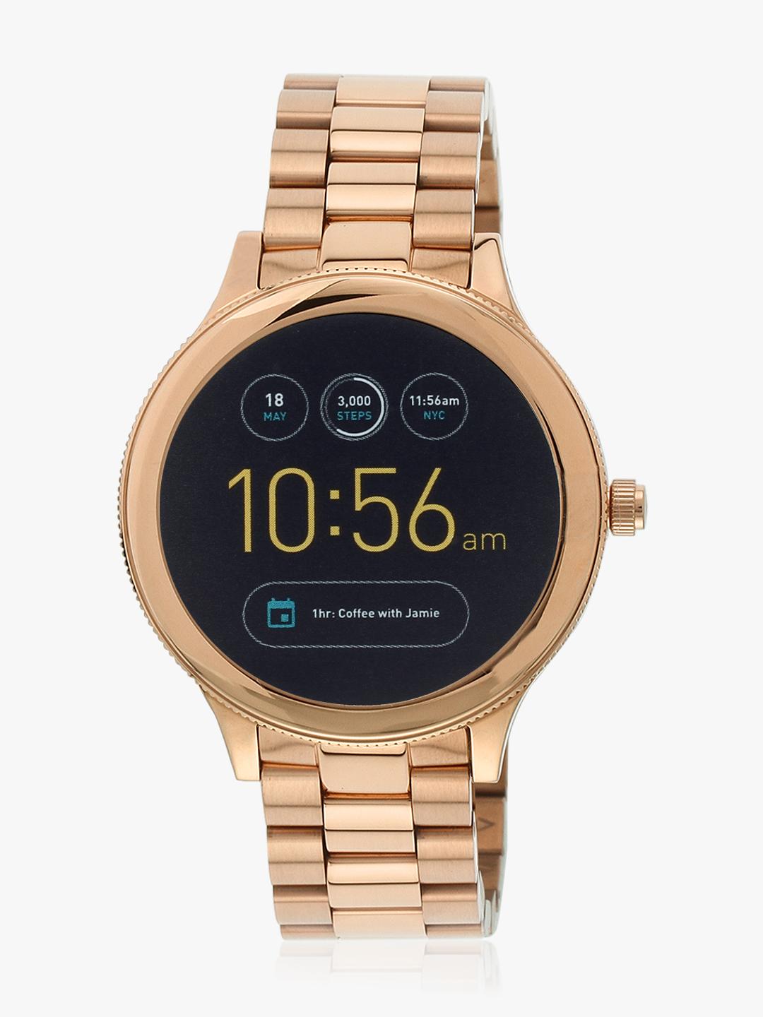 Buy Ftw6000 Q Venture Rose Gold/Black Gen Smart Watch Smart