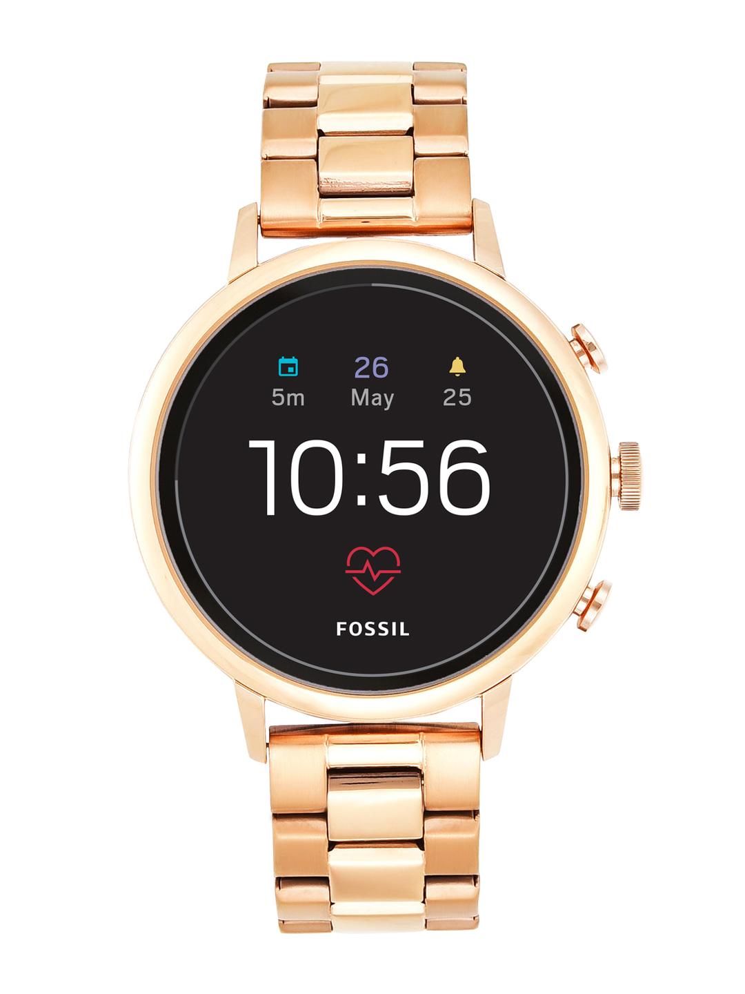 Buy Fossil Q Venture HR Rose Gold Smart Watch FTW6018 Smart