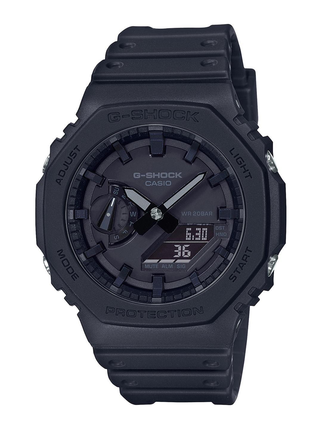 Casio Men G-Shock GA-2100-1A1DR Black Analog-Digital Watch