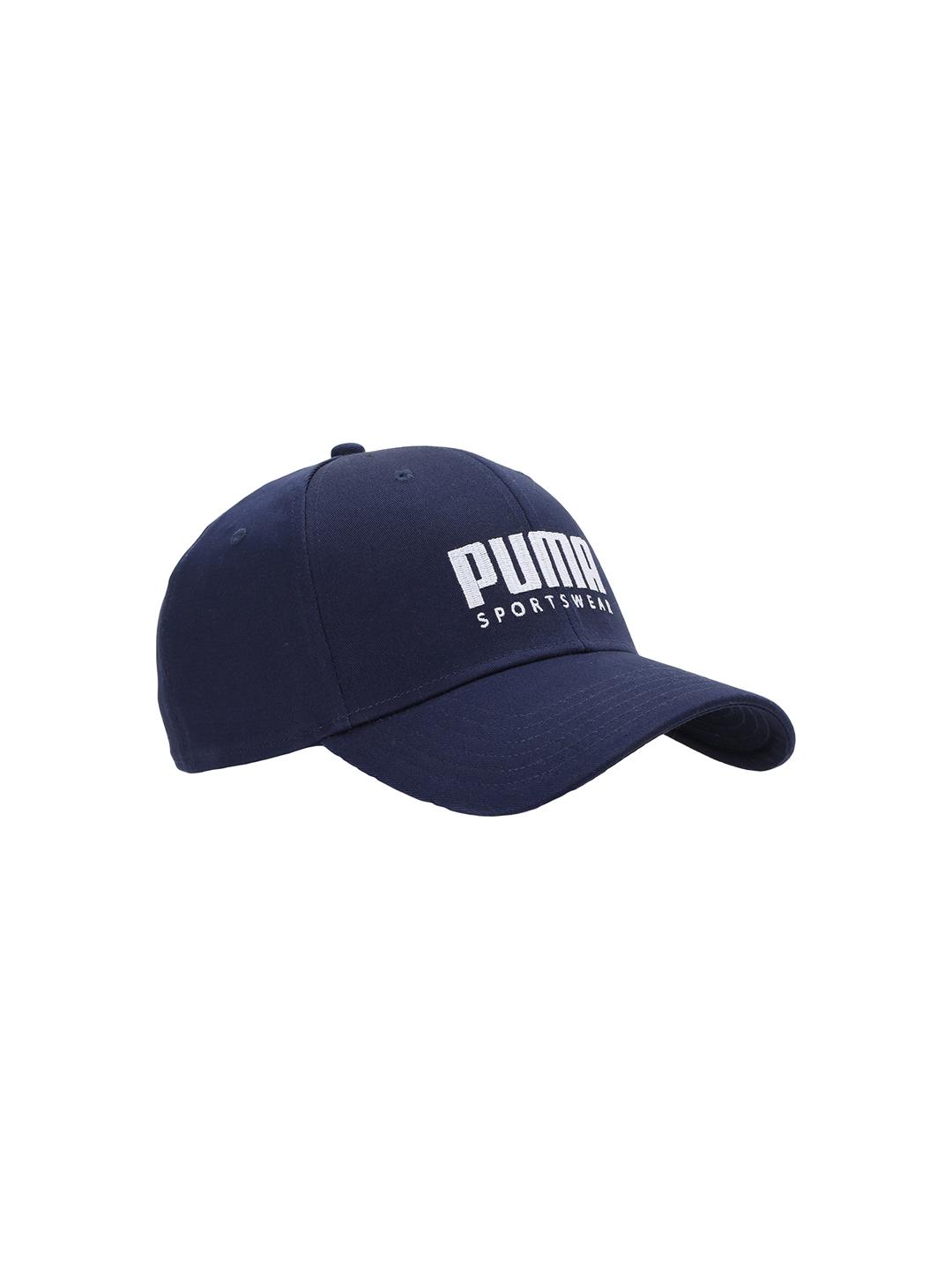 Puma Unisex Navy Blue Solid Stretchfit Baseball Cap