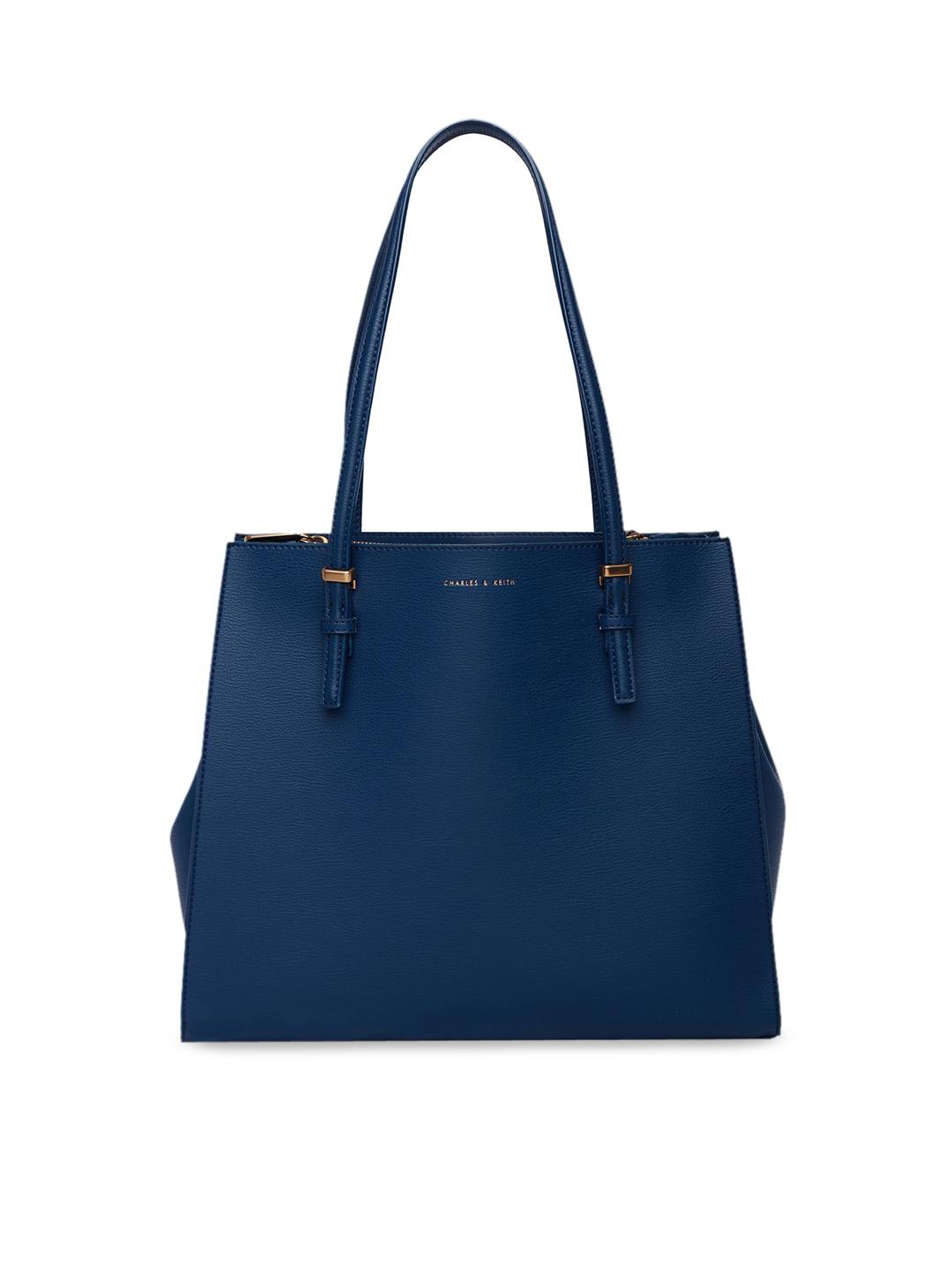 Buy CHARLES KEITH Blue Textured Shoulder Bag Handbags for