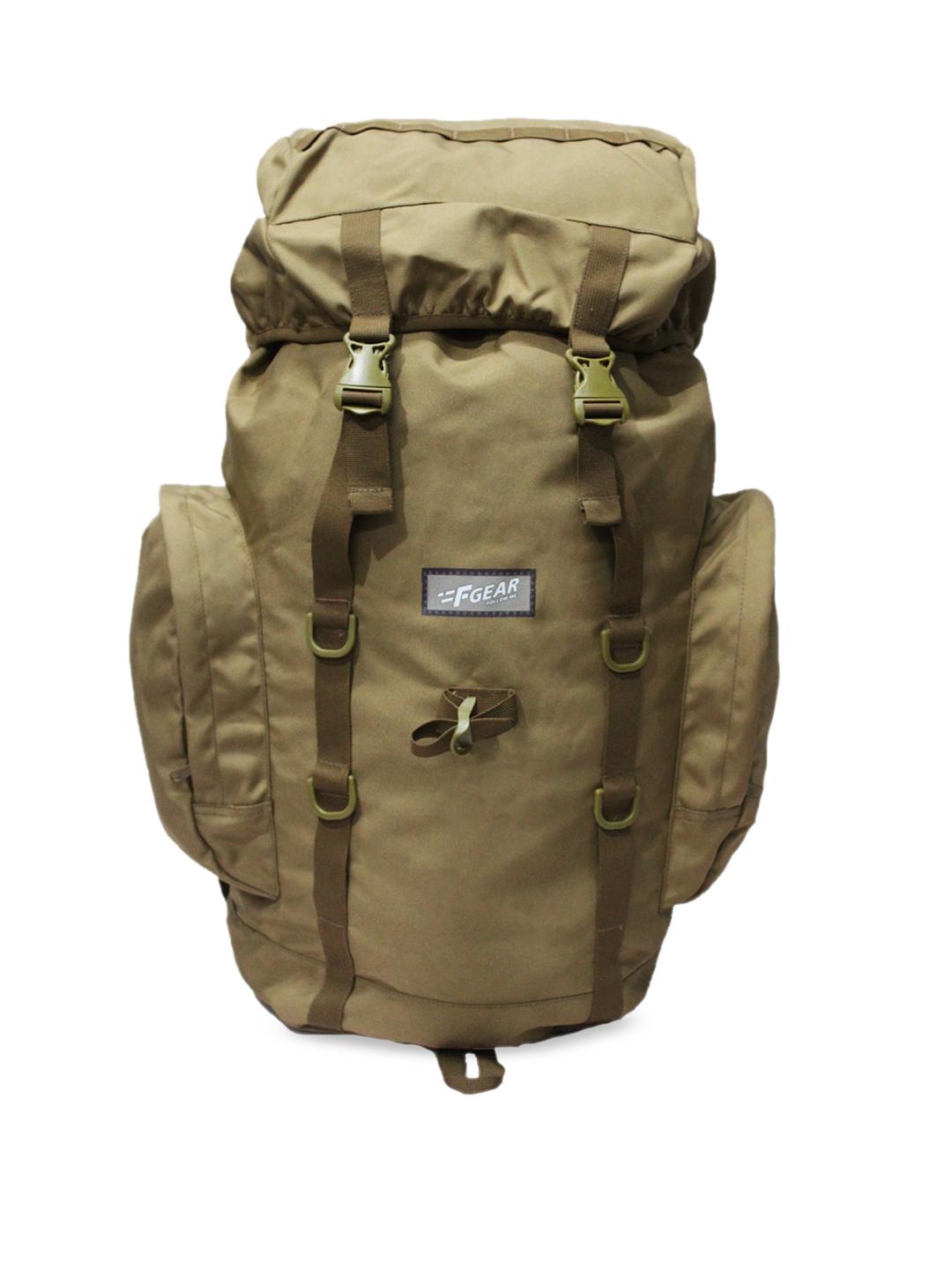 F Gear Unisex Khaki Solid Rucksack