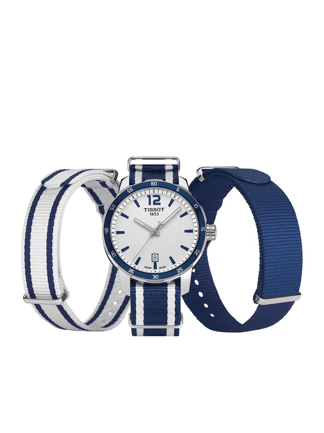 Buy TISSOT Men White QUICKSTER NATO Analogue Watch with Changeable