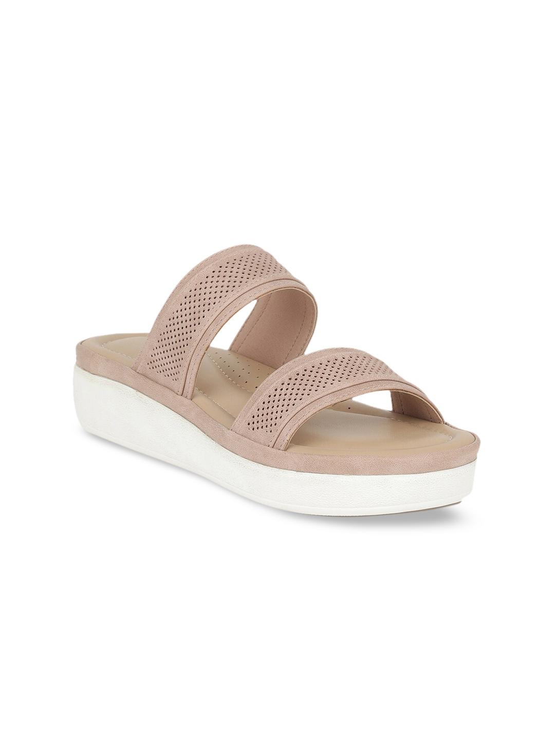 Buy Bata comfit Women Beige Solid Sandals Heels for Women