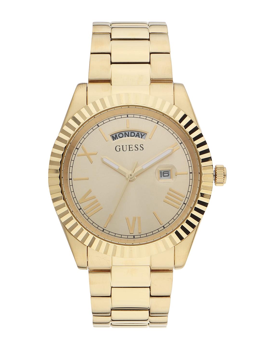 GUESS Men's 42mm Champagne Dial Analog Watch GW0265G2
