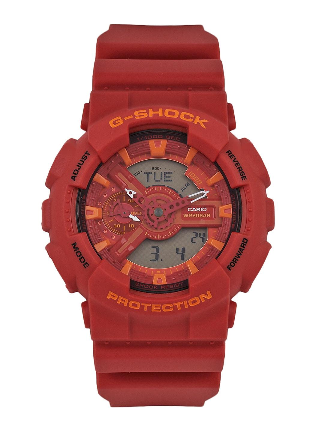 Buy Casio G-Shock Men Red Analogue-Digital Watches (G445) GA-110AC