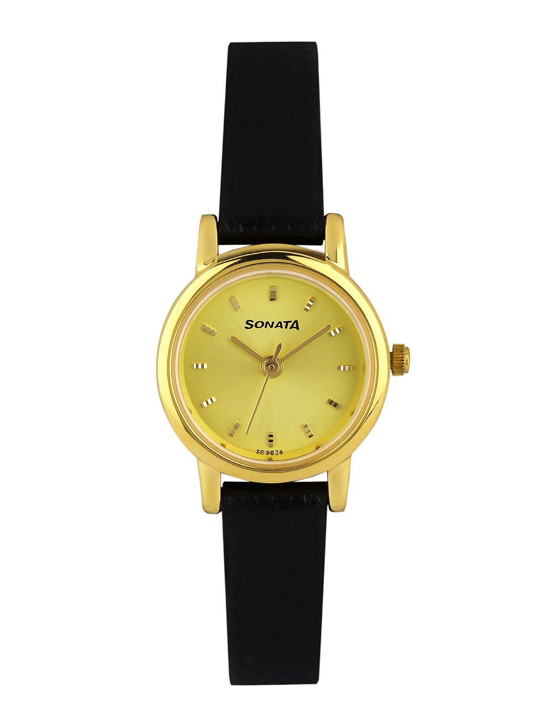 Buy Sonata Women Gold-Toned Dial Watch NF8976YL01J Watches for