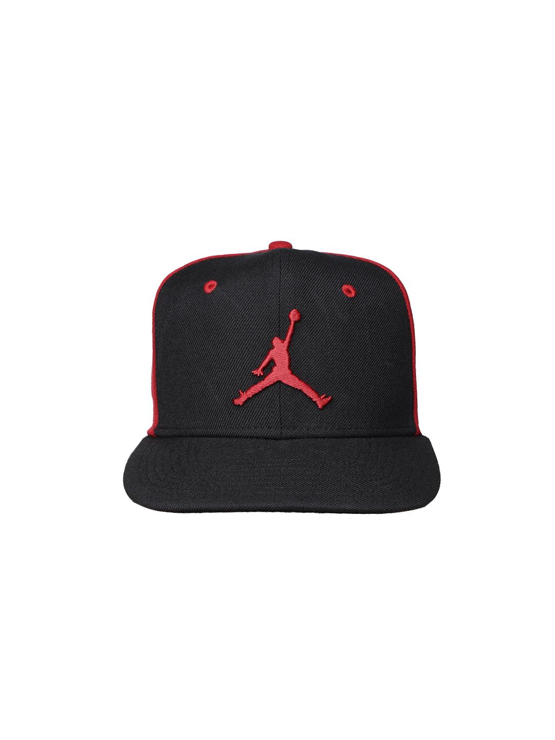 red and black jordan hats