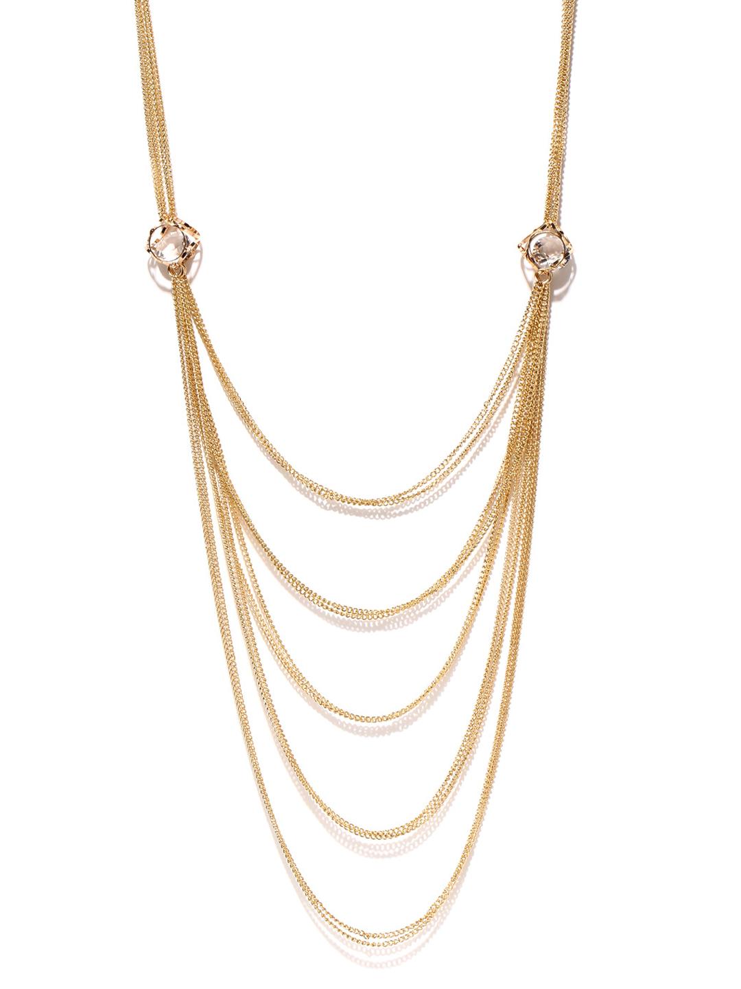 Buy Blissdrizzle Gold-Toned Opera Necklace - Necklace and Chains