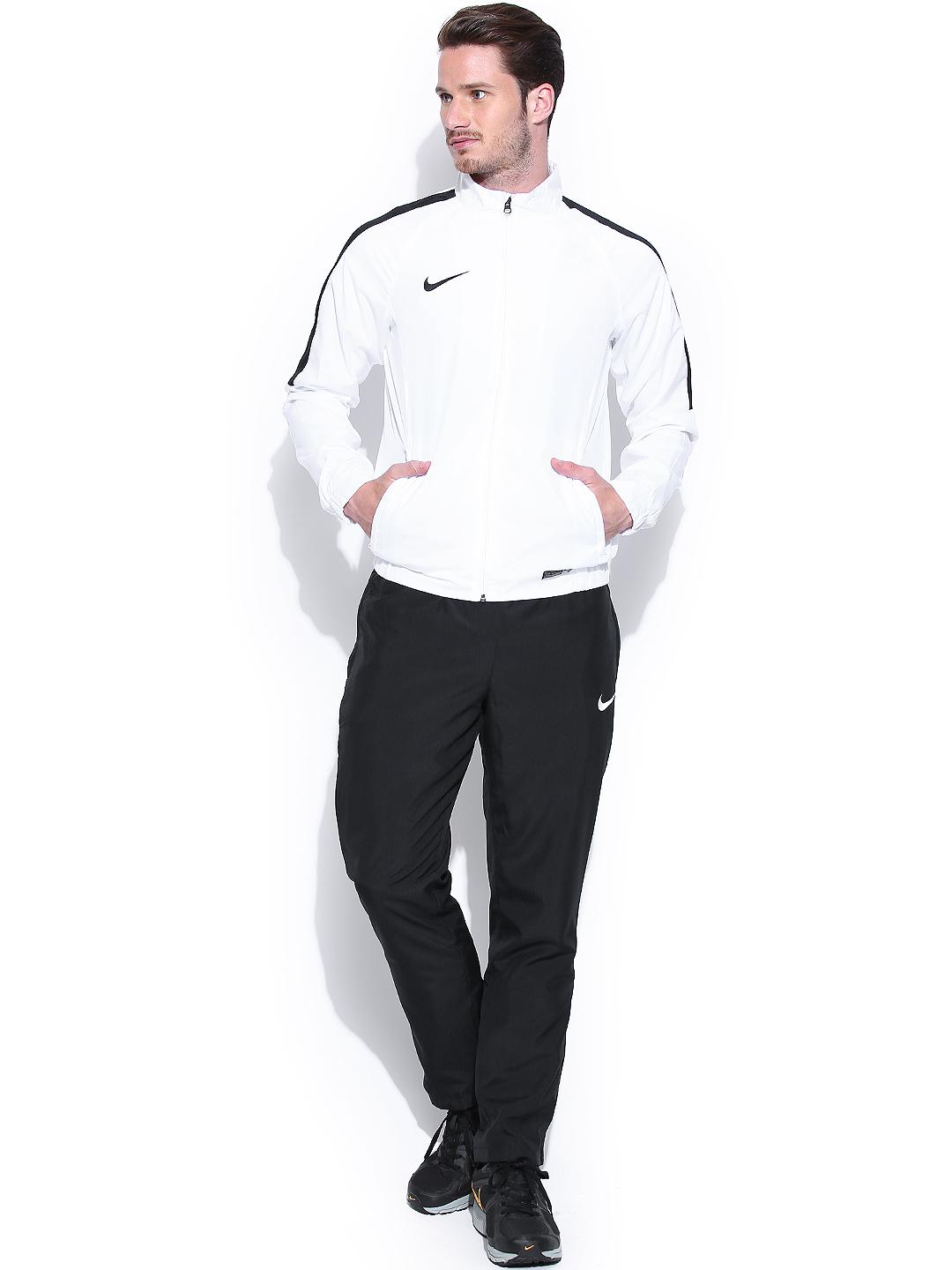 Buy Nike White Black Woven Warm Up Tracksuit Tracksuits for