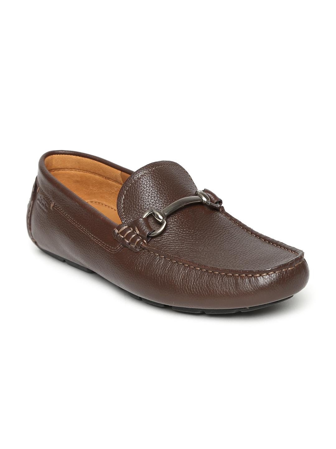 Buy Clarks Men Brown Davont Ride Leather Driving Shoes  display picture 2