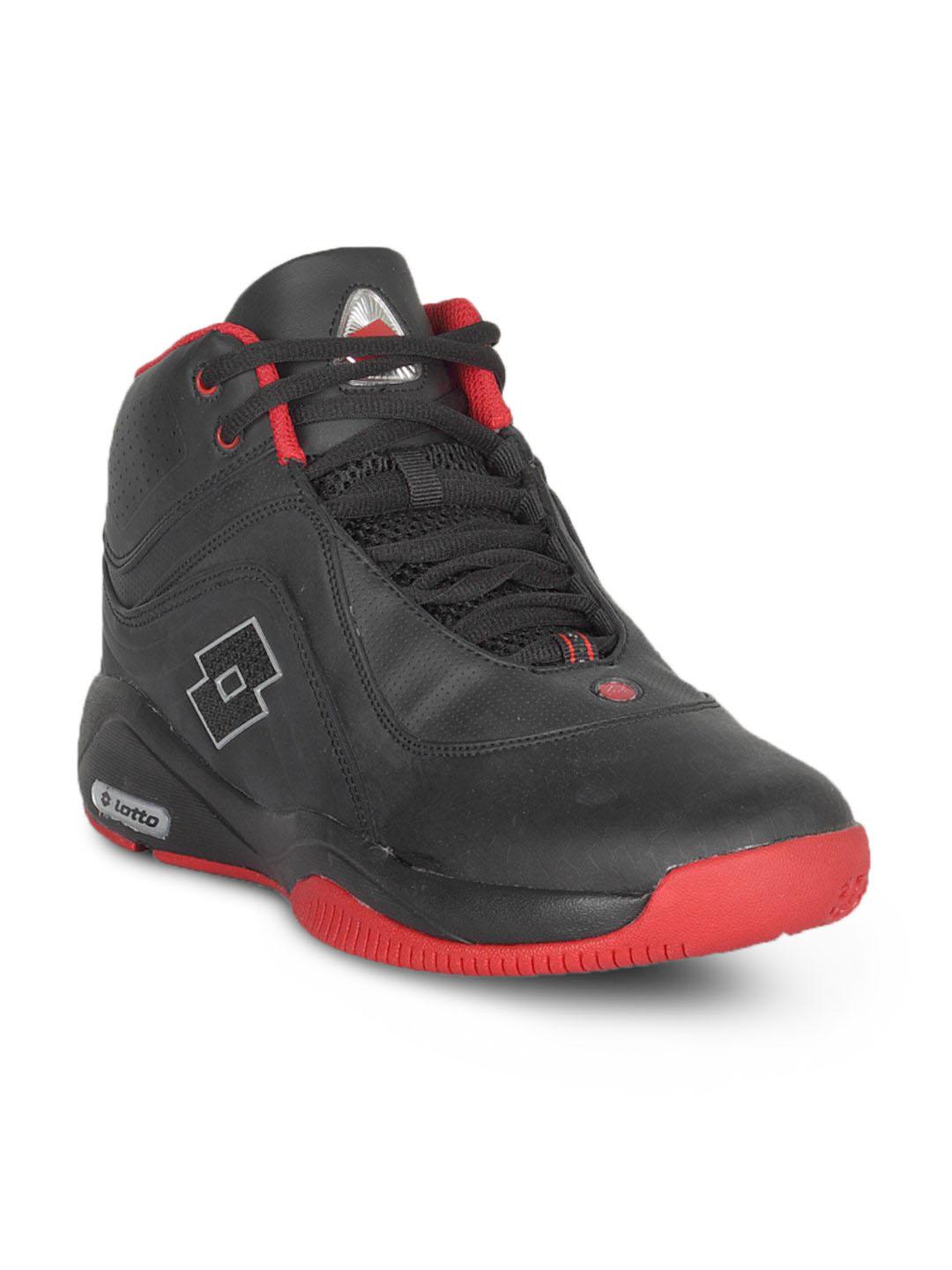 Buy Lotto Men's BasketBall Black Red Shoe Sports Shoes for Men