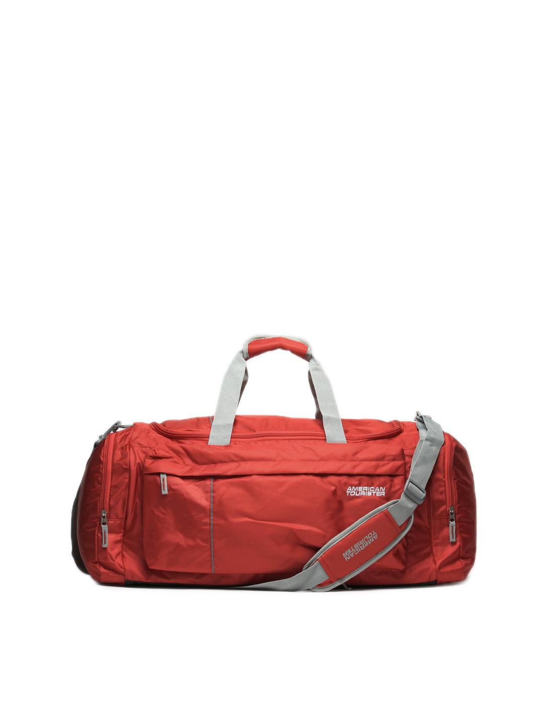 Buy American Tourister Unisex Red Duffle Bag - Duffel Bag for Unisex 63754  | Myntra