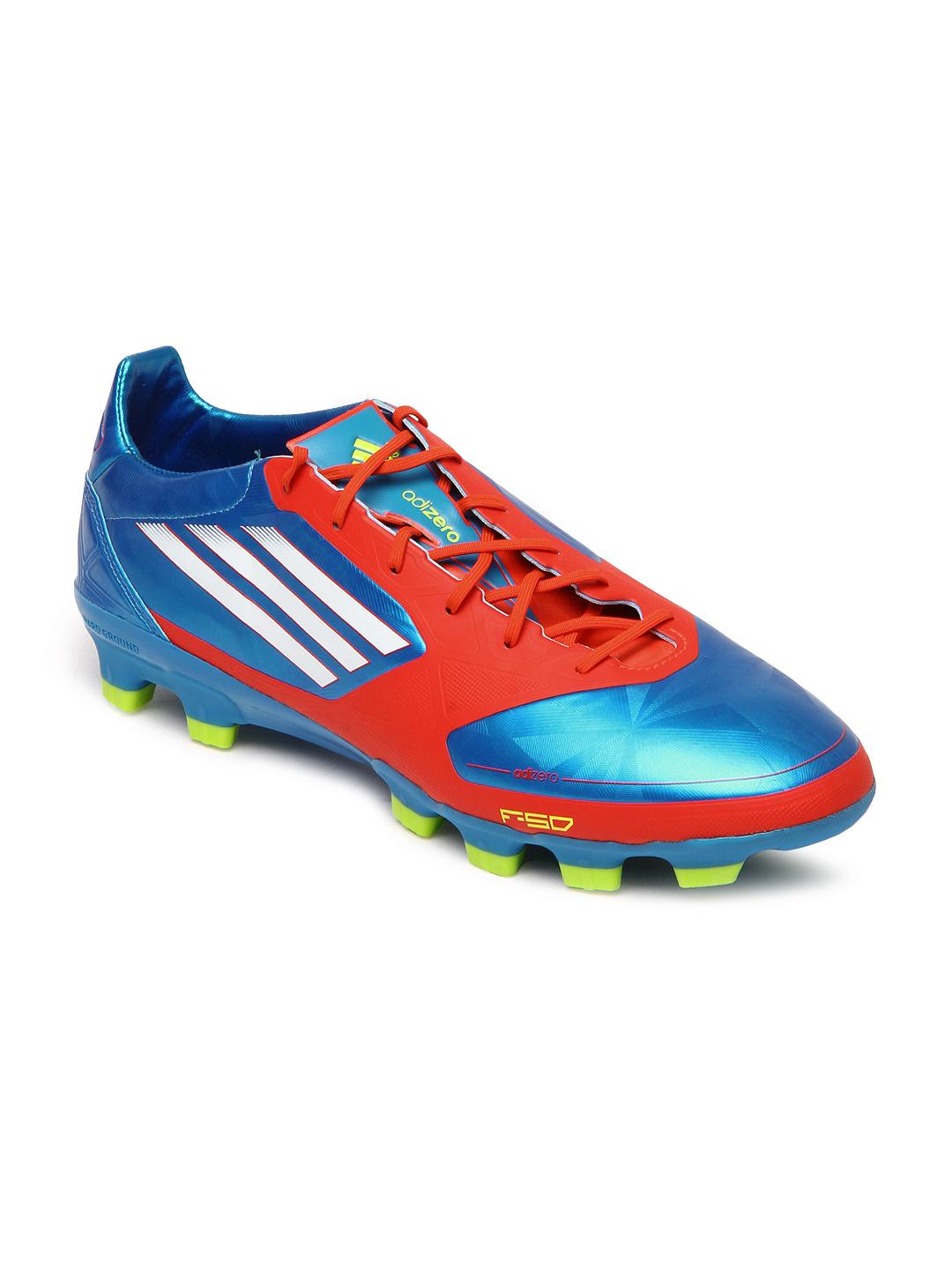 シューズ adidas adizero f50 HG Buy ADIDAS Men Blue & Red F50 Adizero TRX HG SYN Sports Shoes